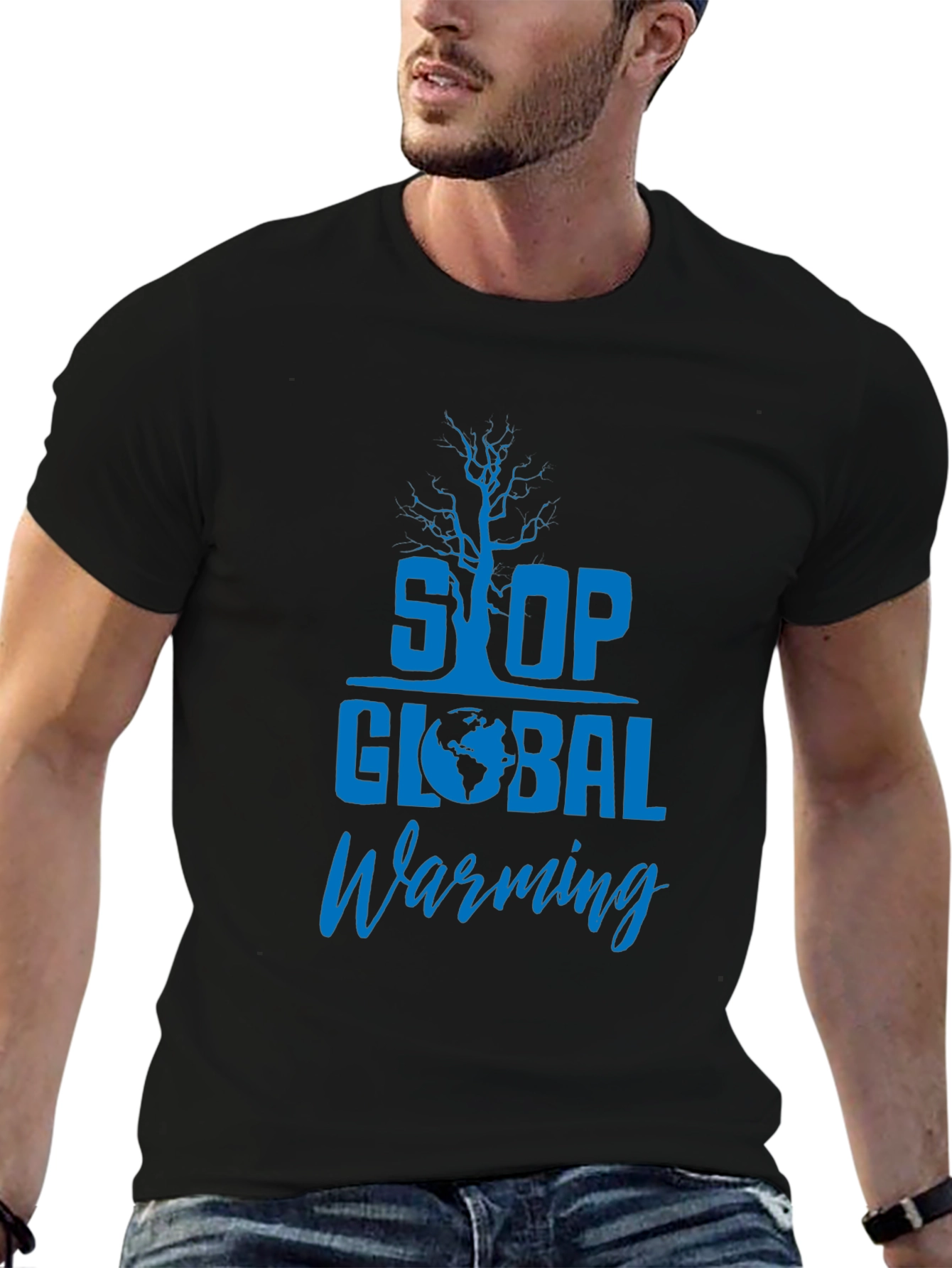 Stop Global Warming Graphic Tee - Earth Awareness