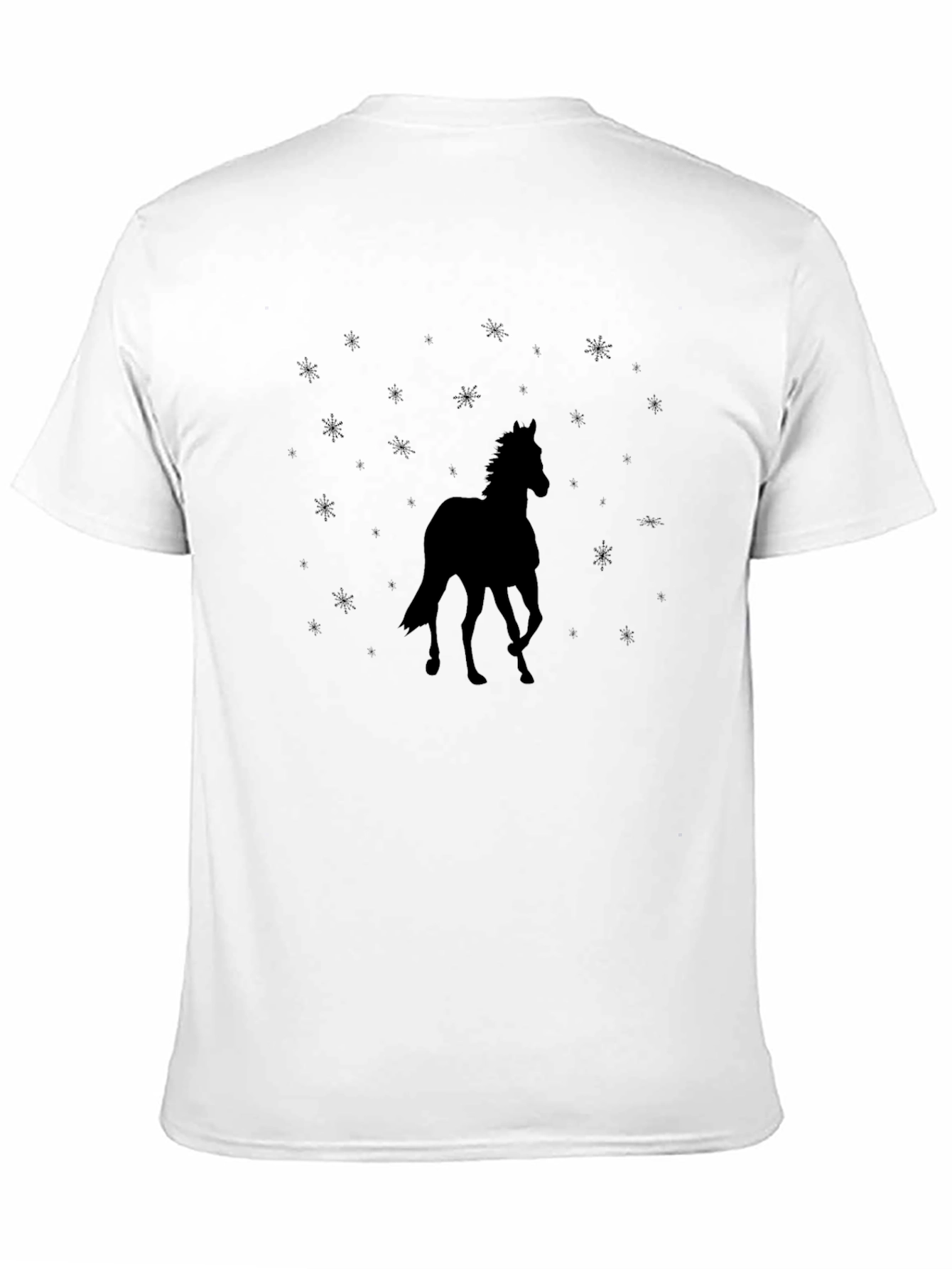 Black Horse Silhouette Graphic Tee