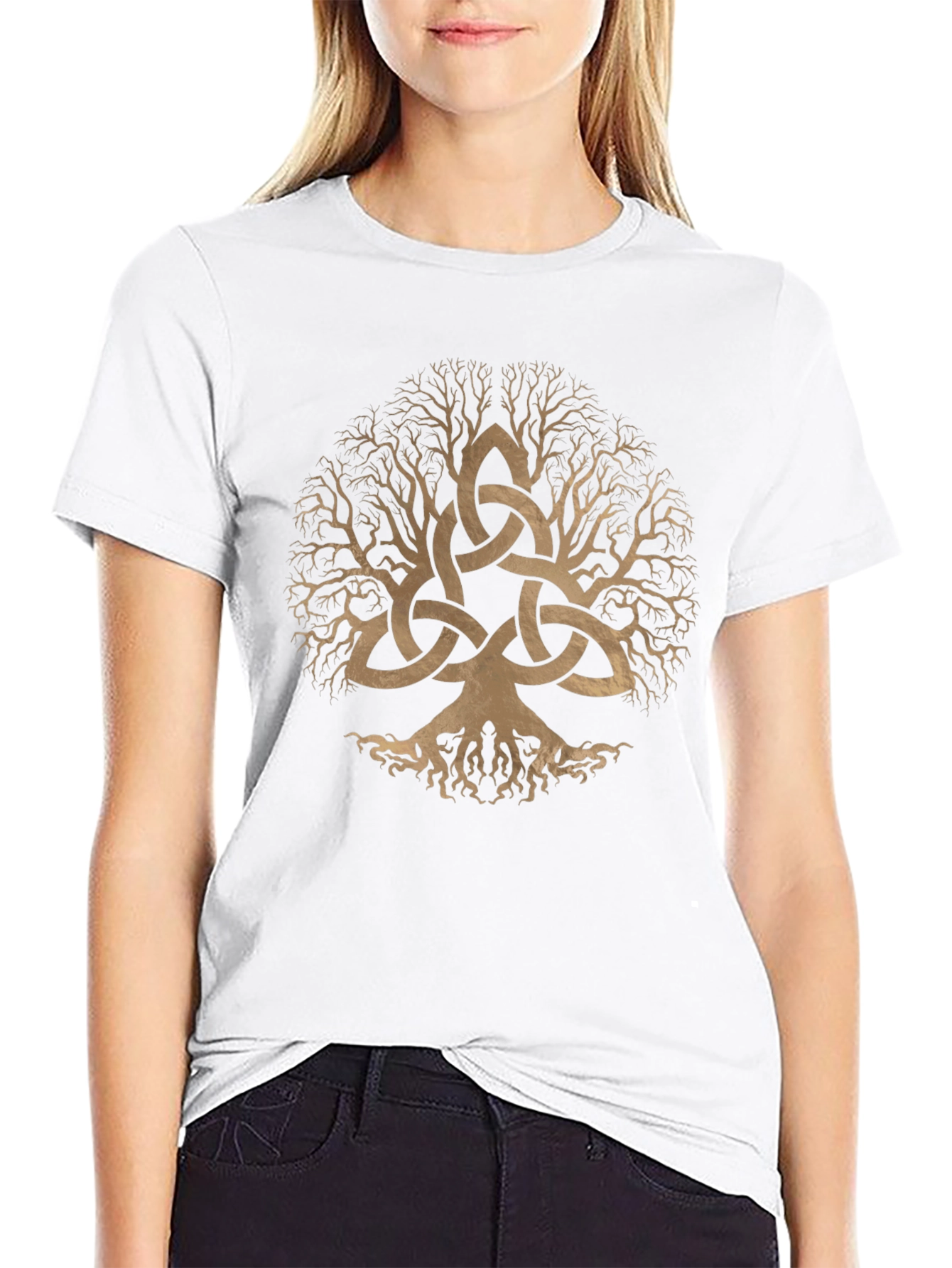 Celtic Tree of Life Graphic Tee - Black