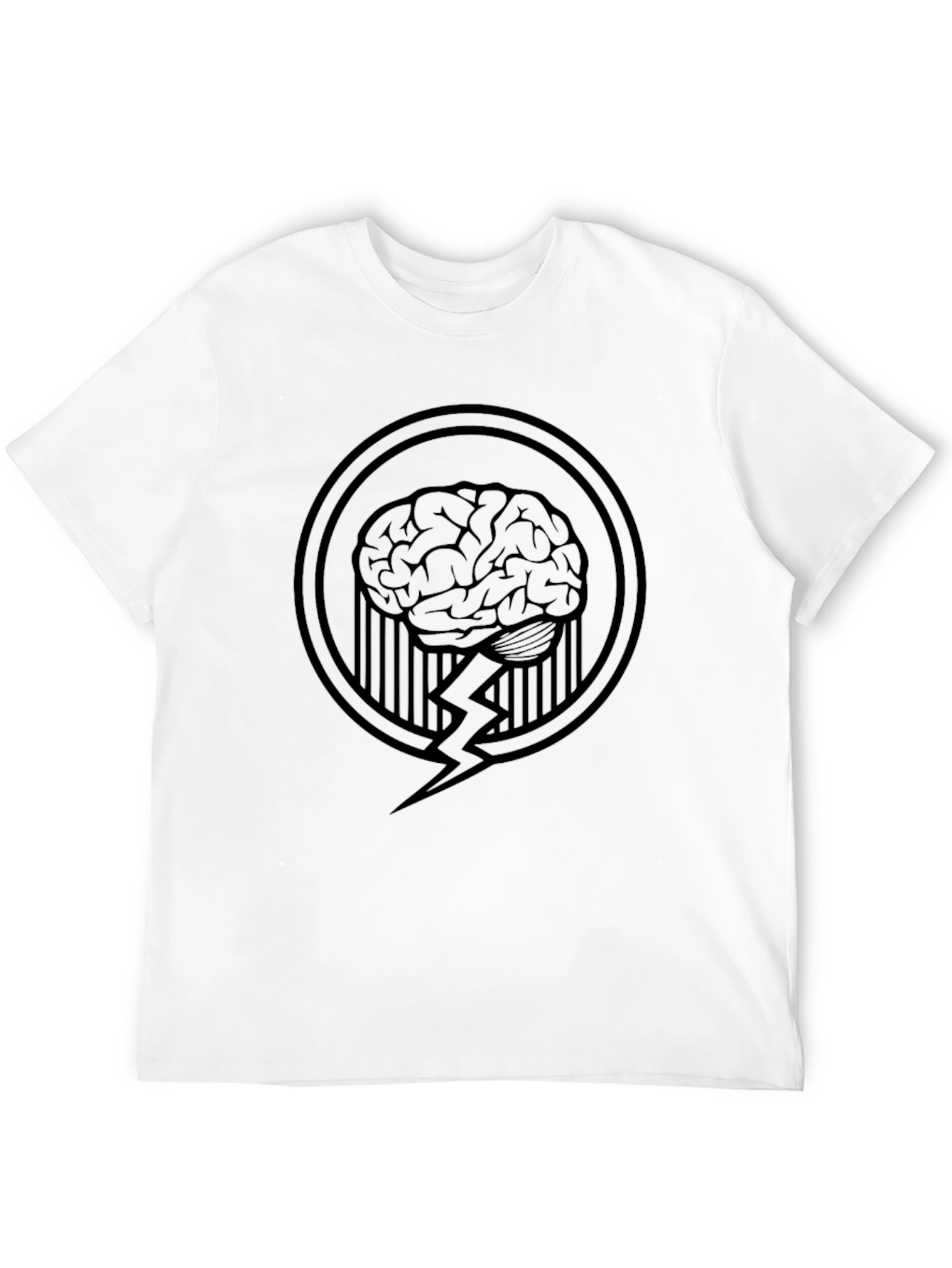 Brain Power Graphic Tee - Black