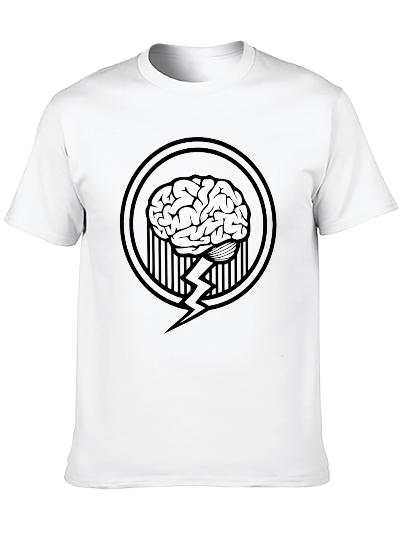 Brain Power Graphic Tee - Black