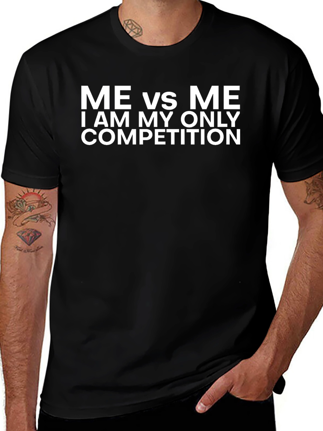 Me vs Me T-Shirt - Motivational Graphic Tee