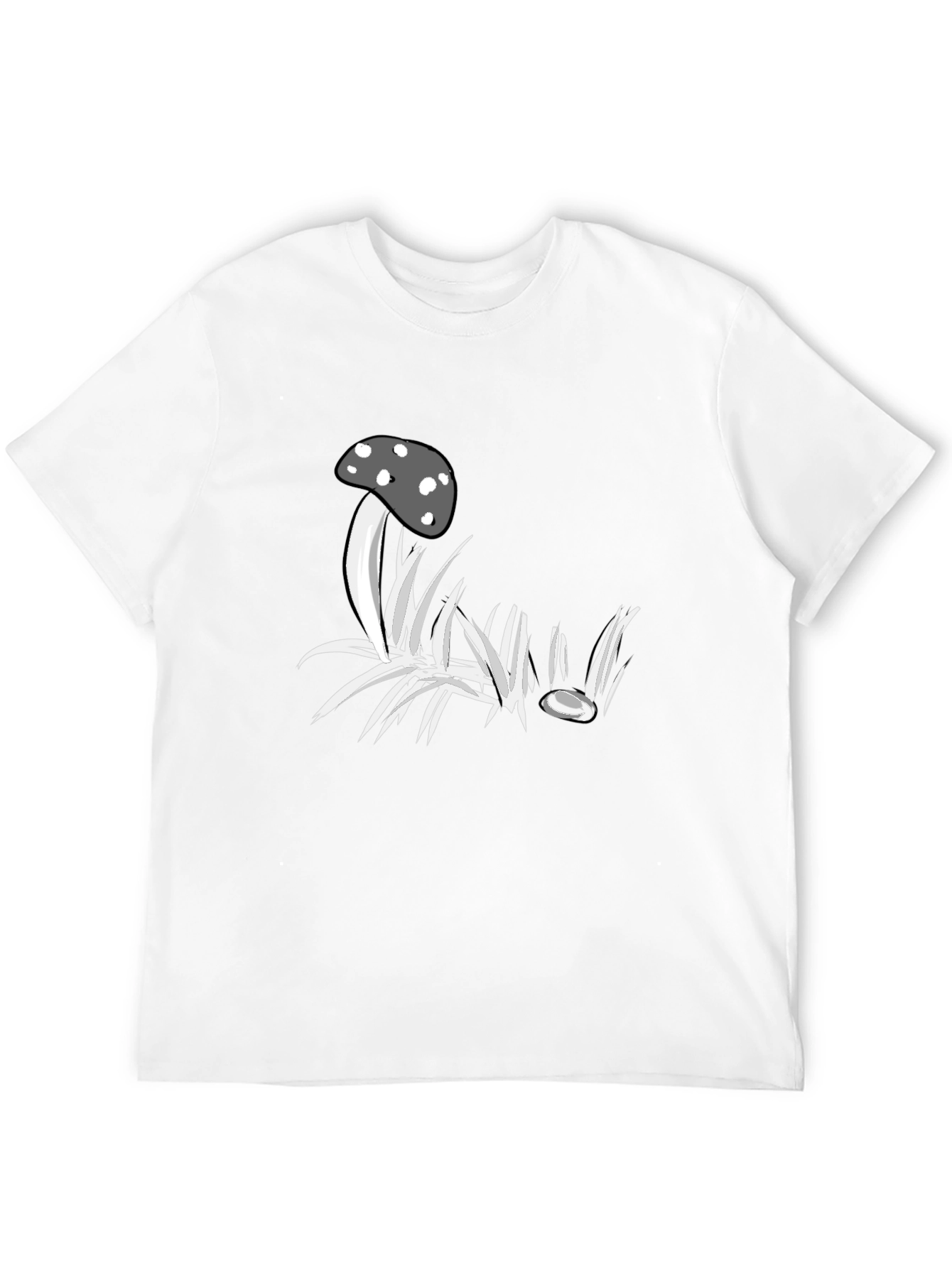 Mushroom Graphic Black T-Shirt - Unique Design