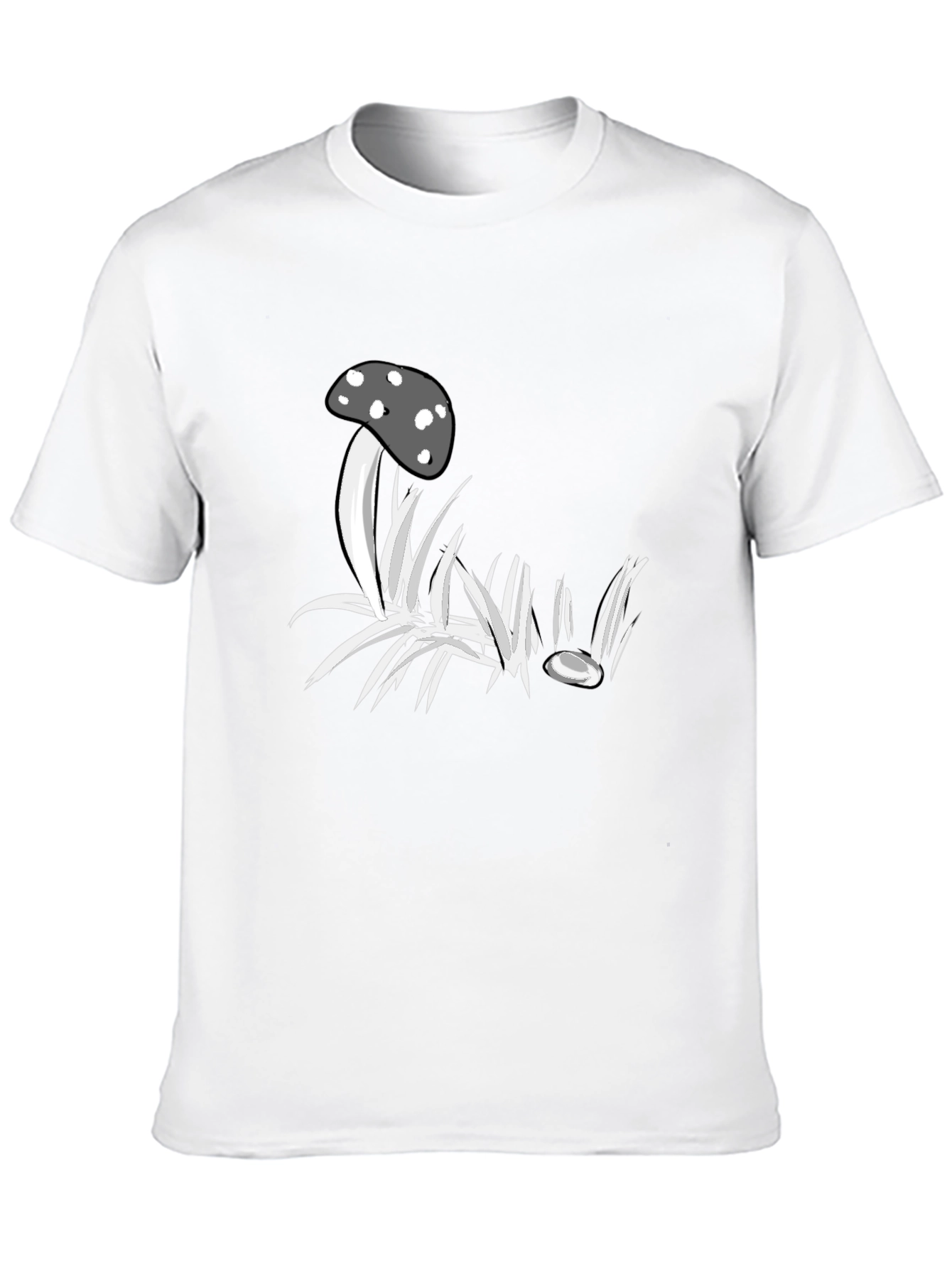 Mushroom Graphic Black T-Shirt - Unique Design