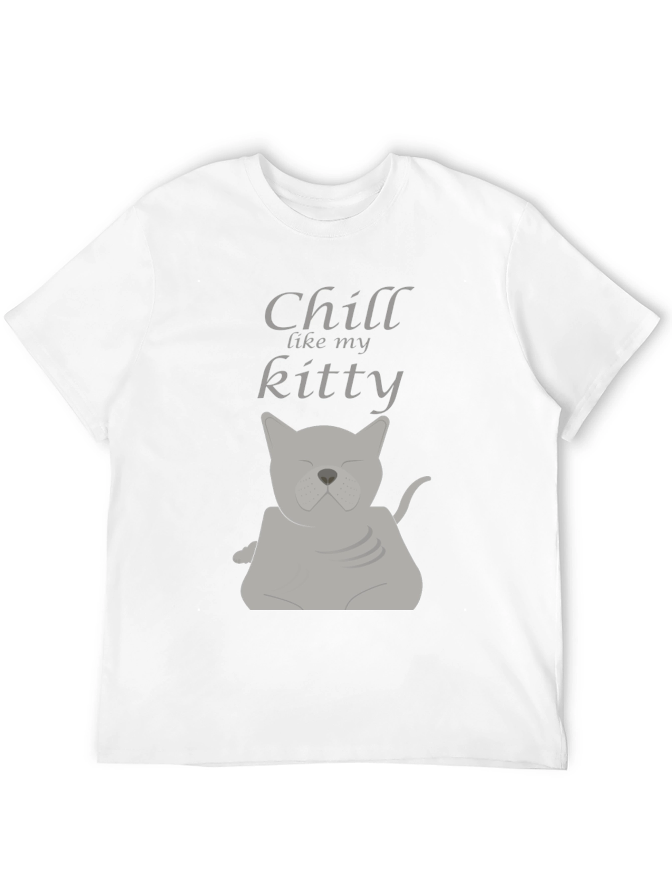 Chill Like My Kitty Graphic Tee - Relaxed Fit