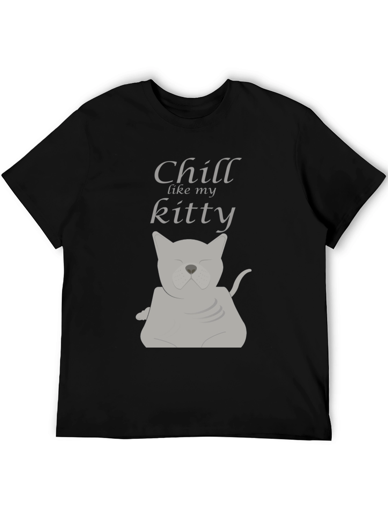 Chill Like My Kitty Graphic Tee - Relaxed Fit