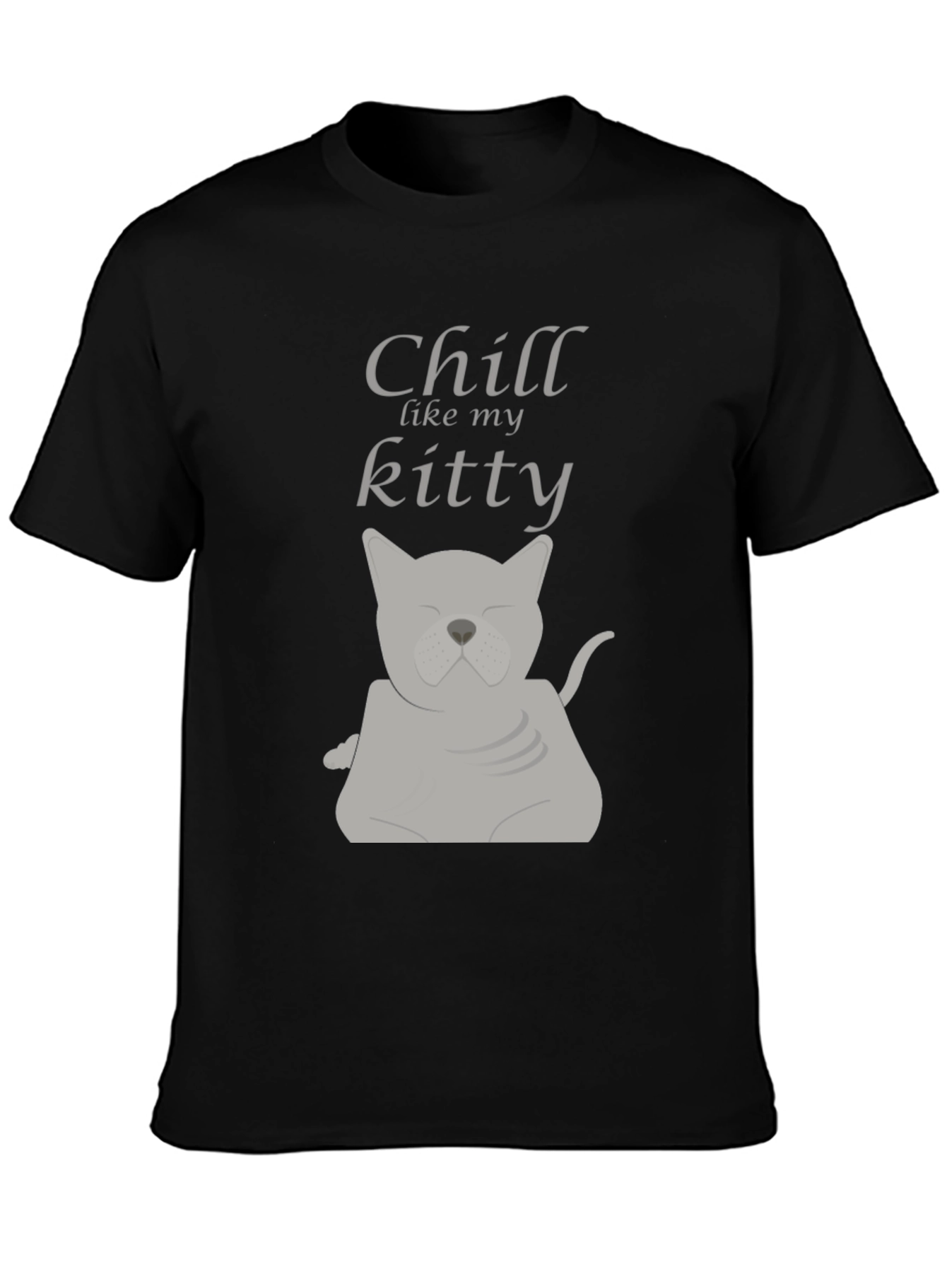 Chill Like My Kitty Graphic Tee - Relaxed Fit