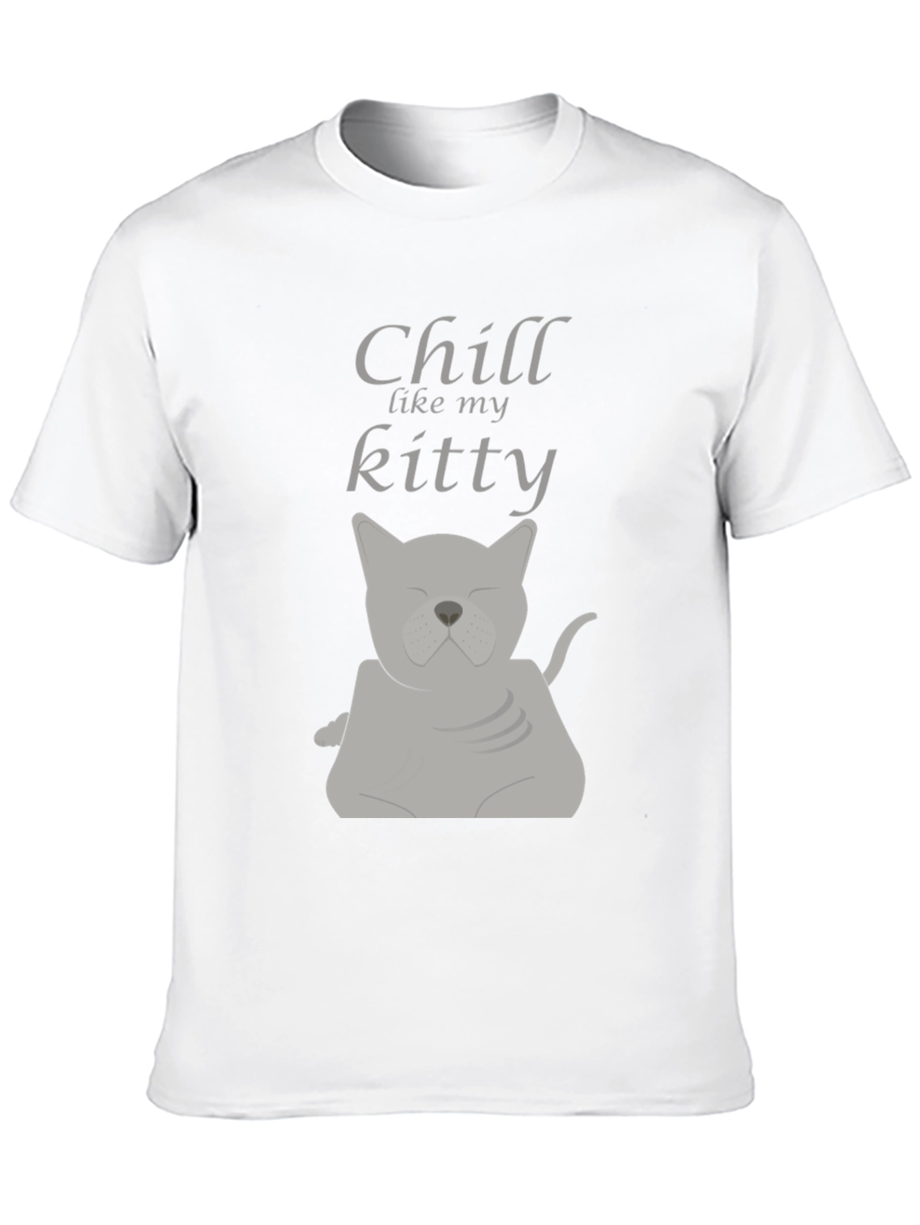 Chill Like My Kitty Graphic Tee - Relaxed Fit