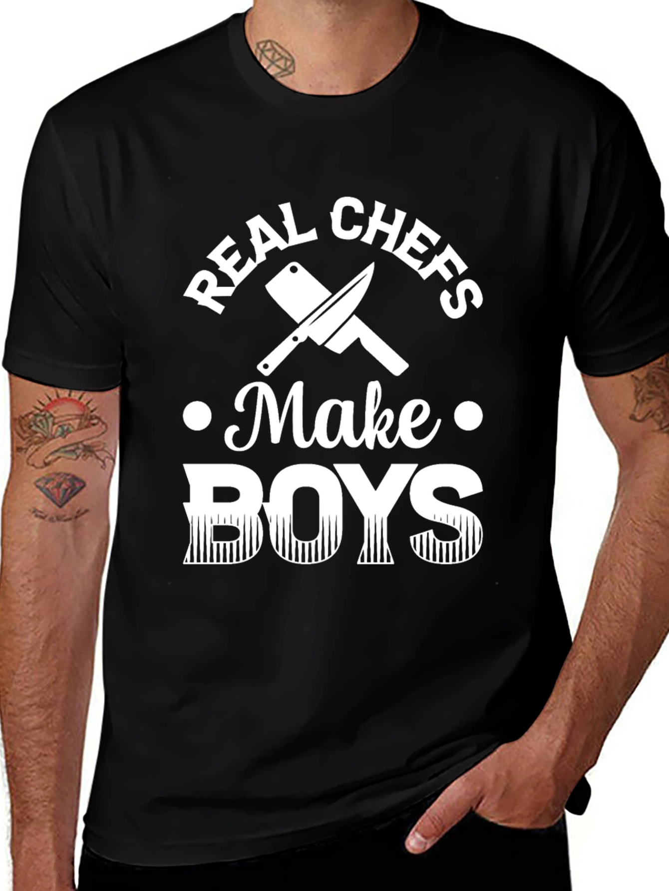 Real Chefs Make Boys T-Shirt - Funny Chef Gift