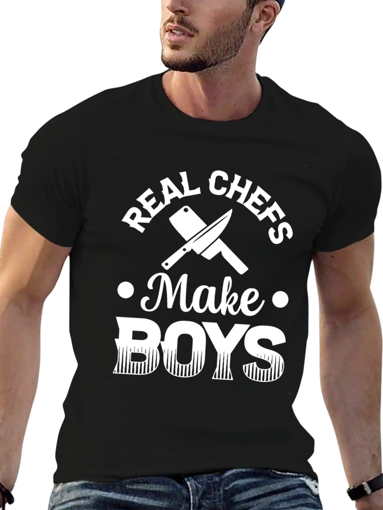 Real Chefs Make Boys T-Shirt - Funny Chef Gift
