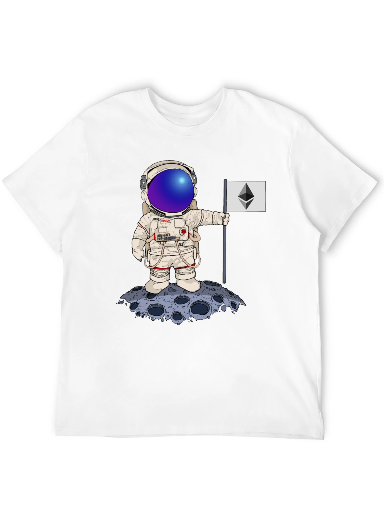 Astronaut Ethereum Moon Landing T-Shirt