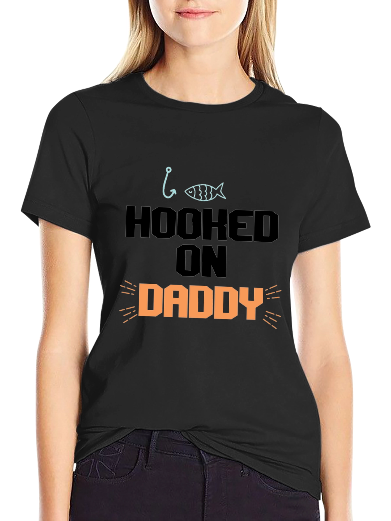 Hooked On Daddy T-Shirt - Fathers Day Gift