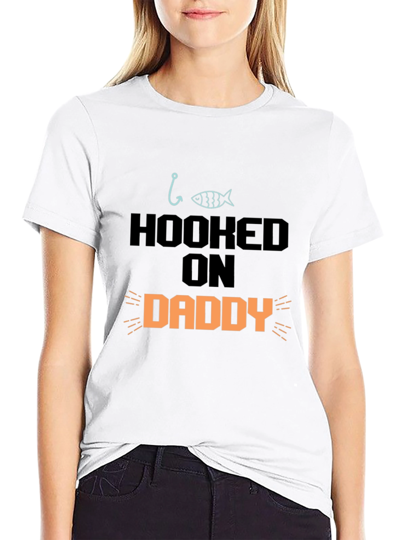 Hooked On Daddy T-Shirt - Fathers Day Gift