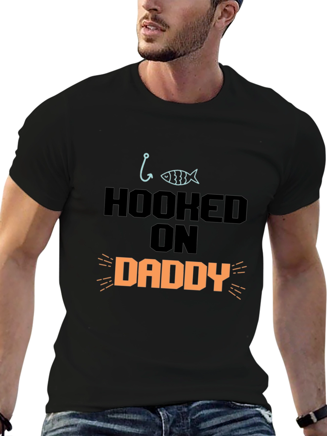 Hooked On Daddy T-Shirt - Fathers Day Gift