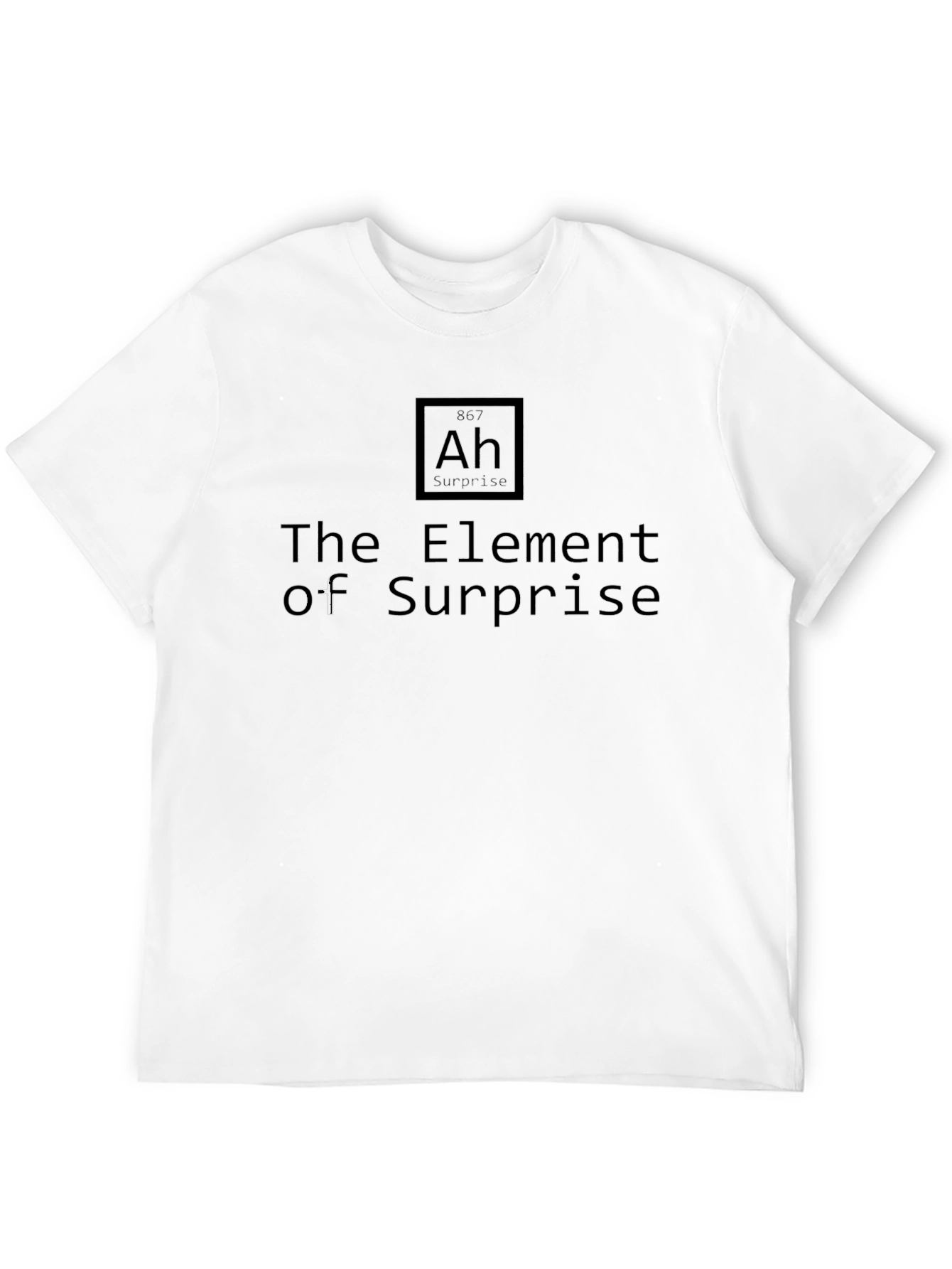 Element of Surprise - Black Cotton Tee