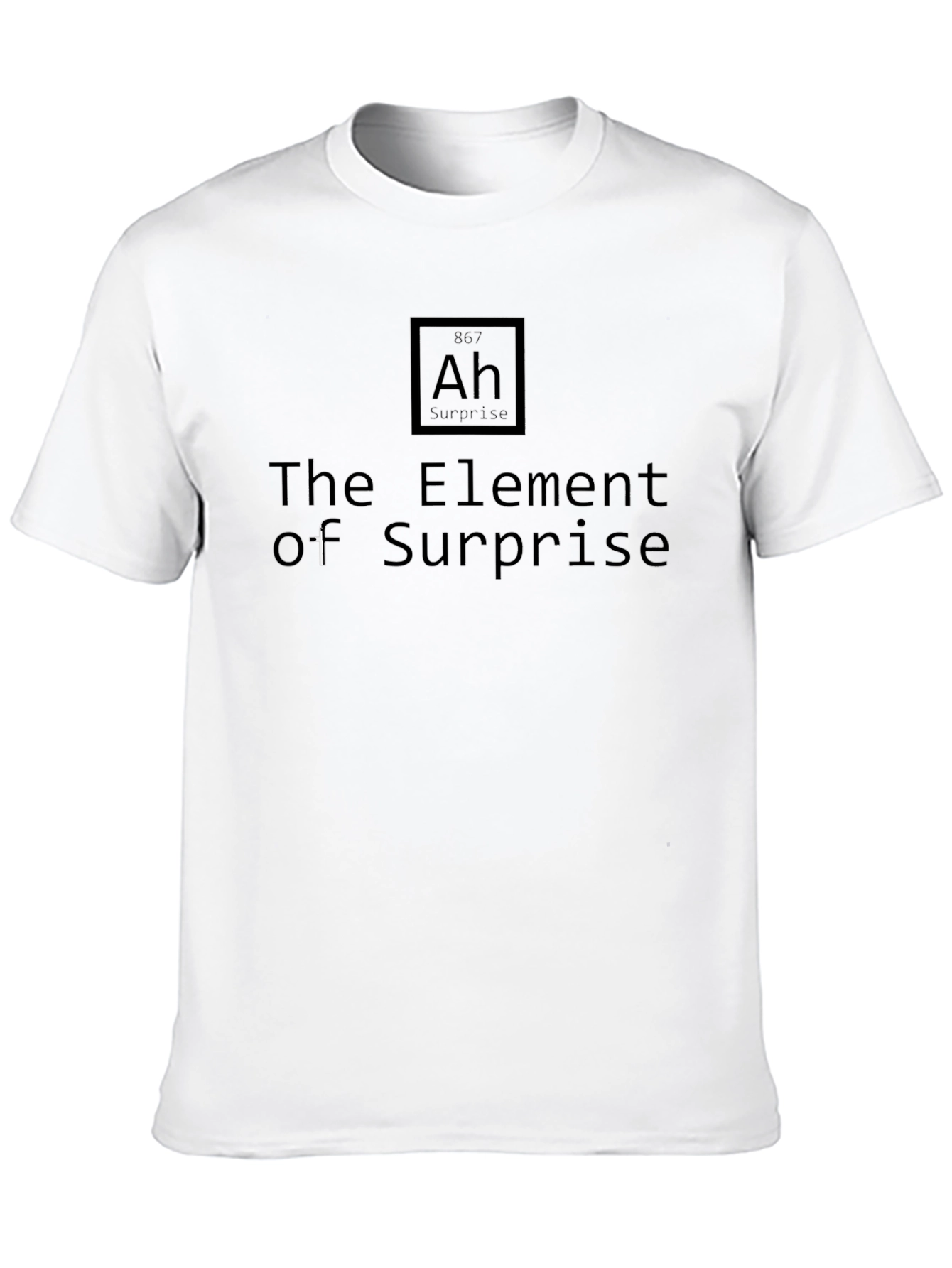 Element of Surprise - Black Cotton Tee