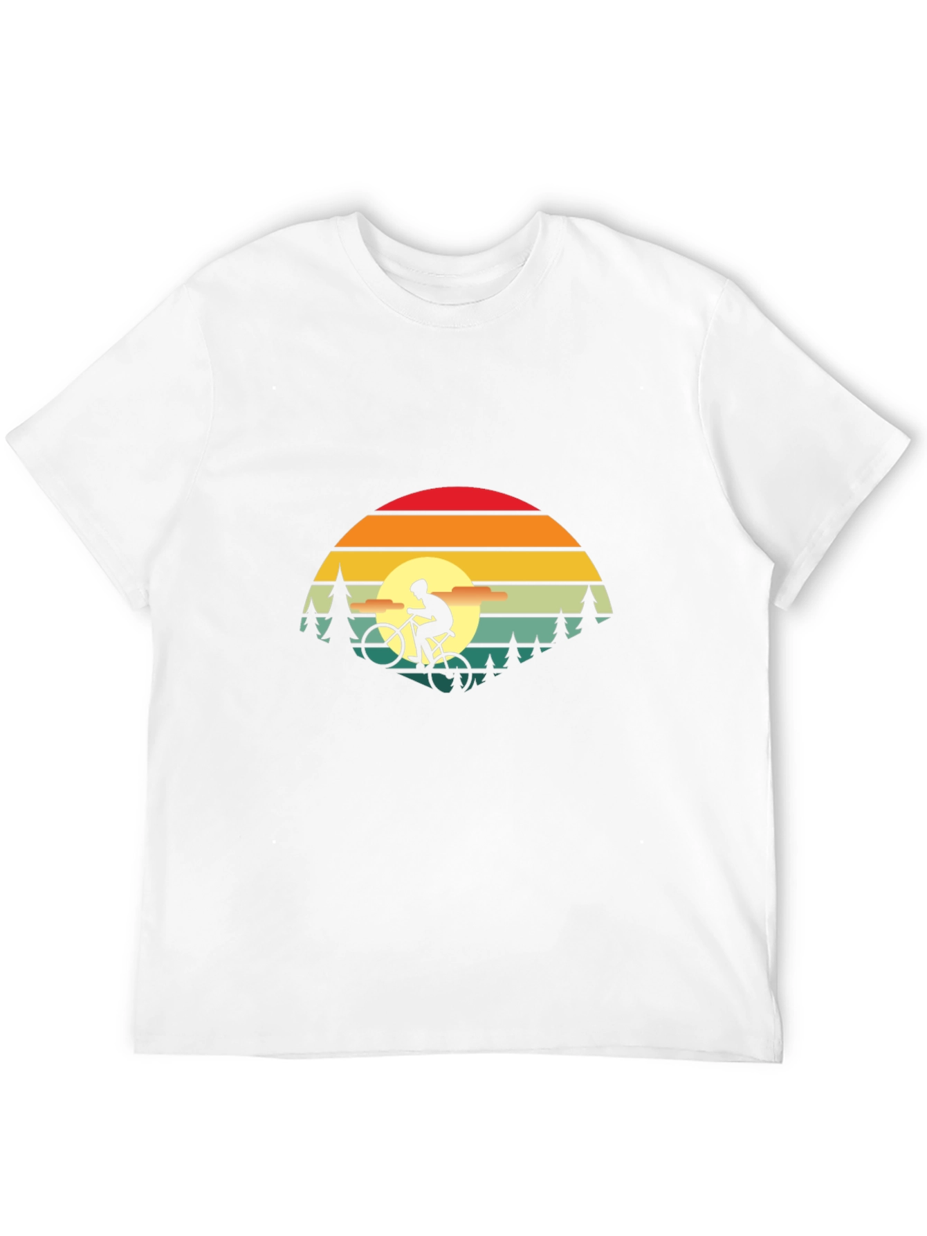 Retro Sunset Biker T-Shirt - Adventure Ready