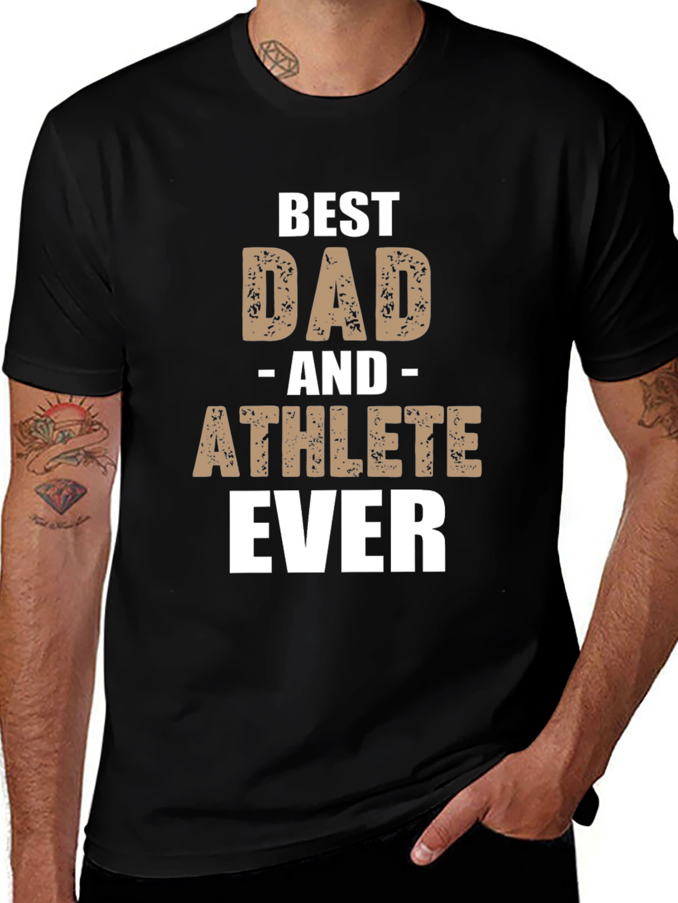 Best Dad and Athlete Ever T-Shirt - Perfect Gift