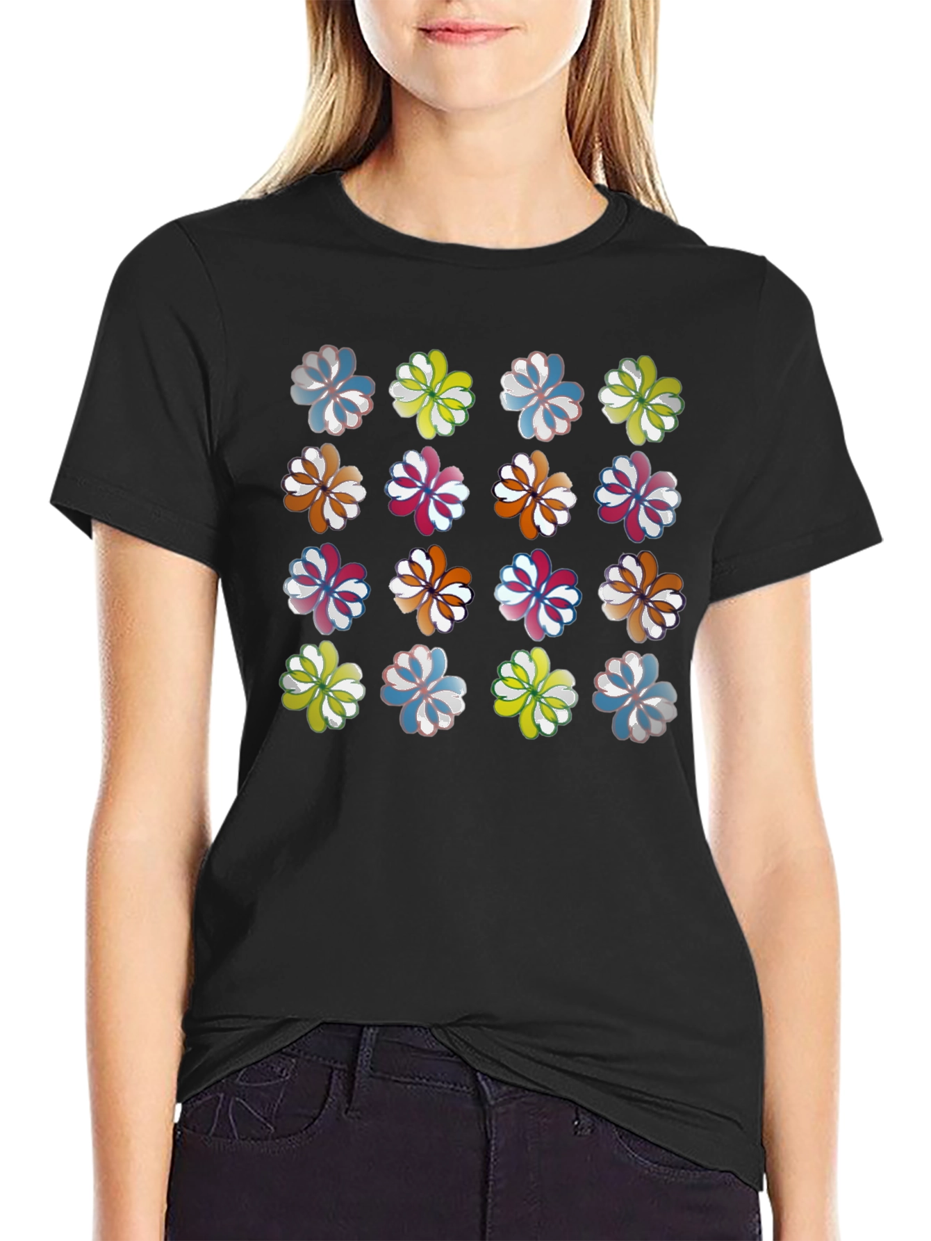 Floral Print T-Shirt - Stylish Everyday Wear