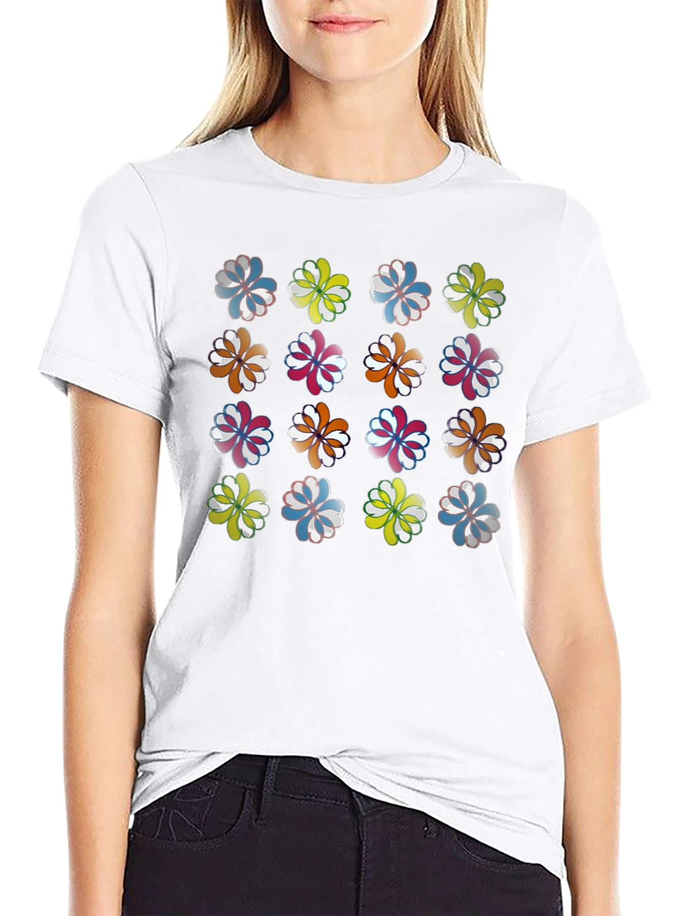 Floral Print T-Shirt - Stylish Everyday Wear