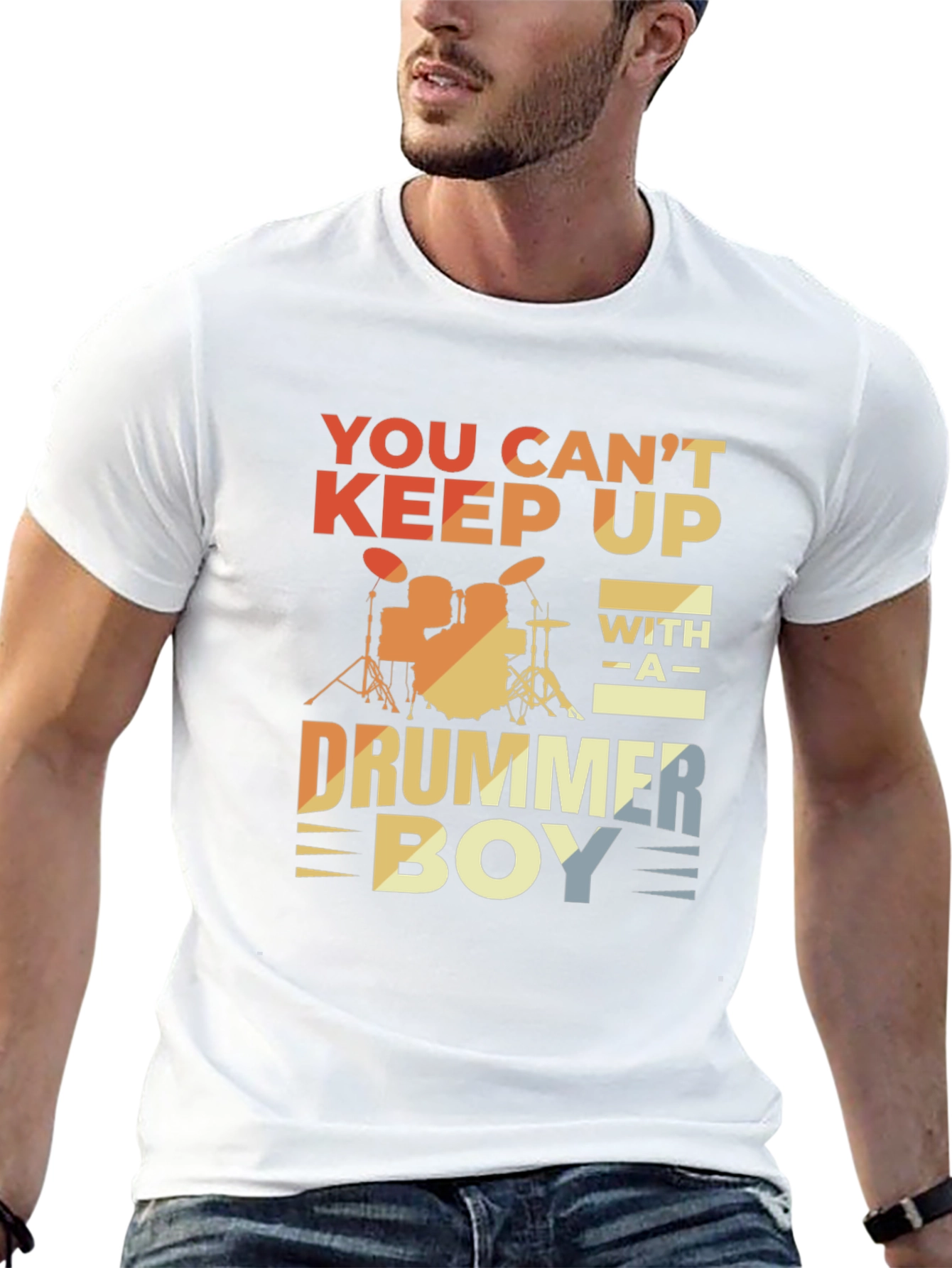 Drummer Boy Graphic Tee - Music Lover T-Shirt