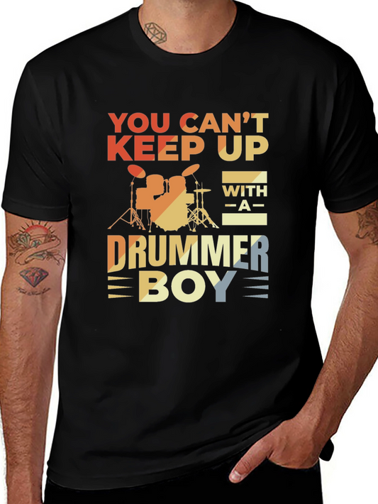 Drummer Boy Graphic Tee - Music Lover T-Shirt
