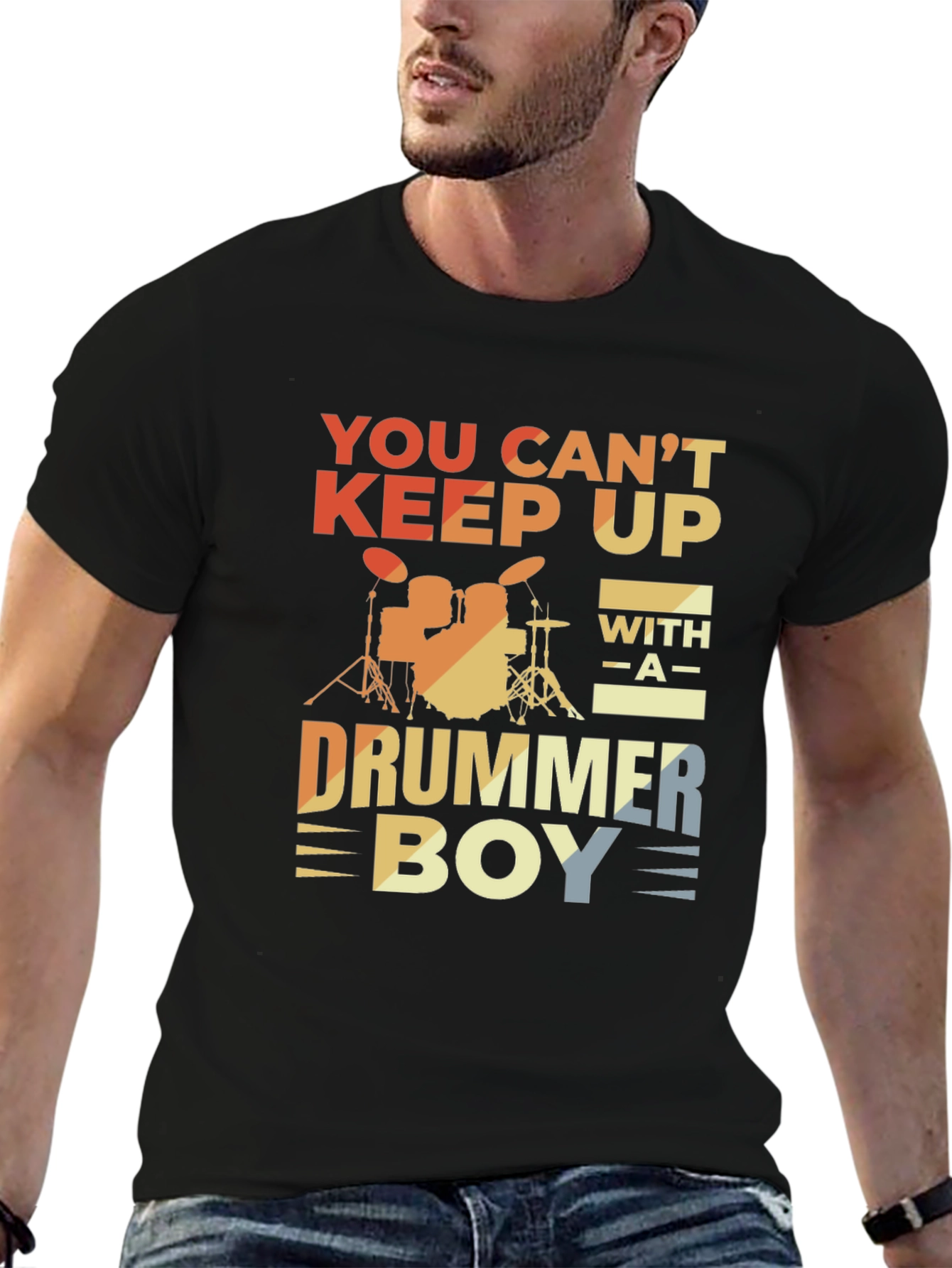 Drummer Boy Graphic Tee - Music Lover T-Shirt