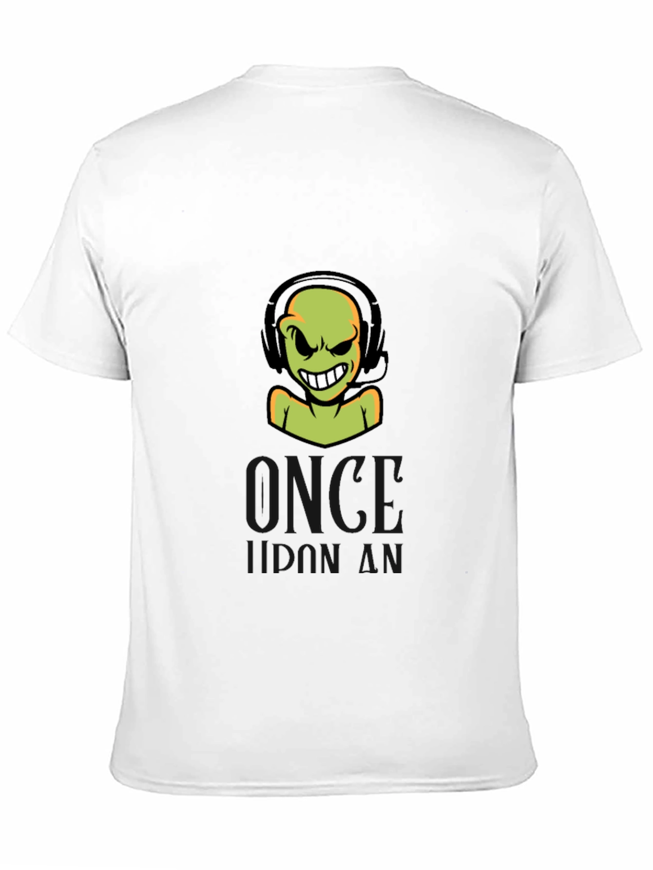 Gamer Alien Headset Black T-Shirt