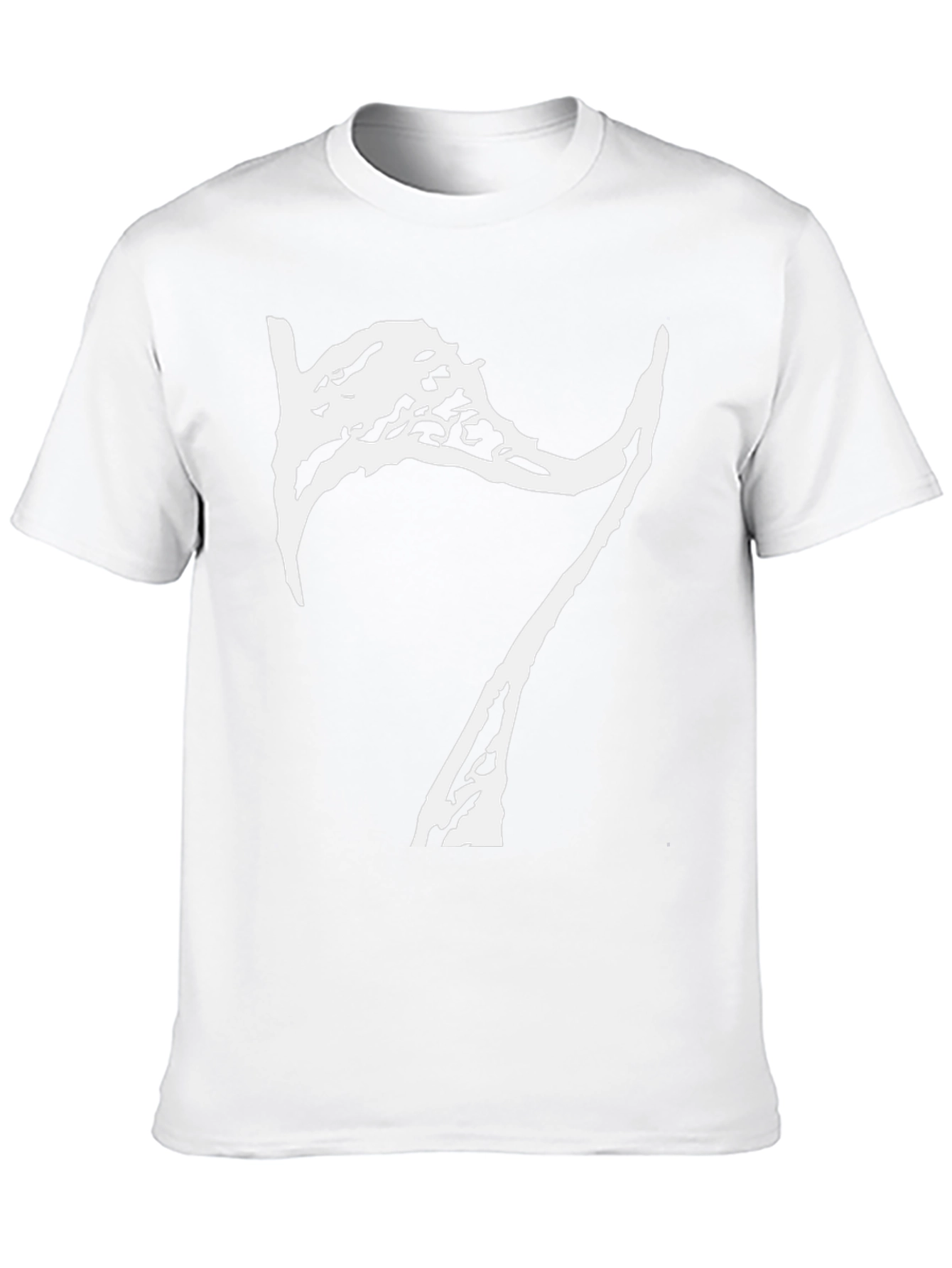 Abstract 7 Graphic Black T-Shirt