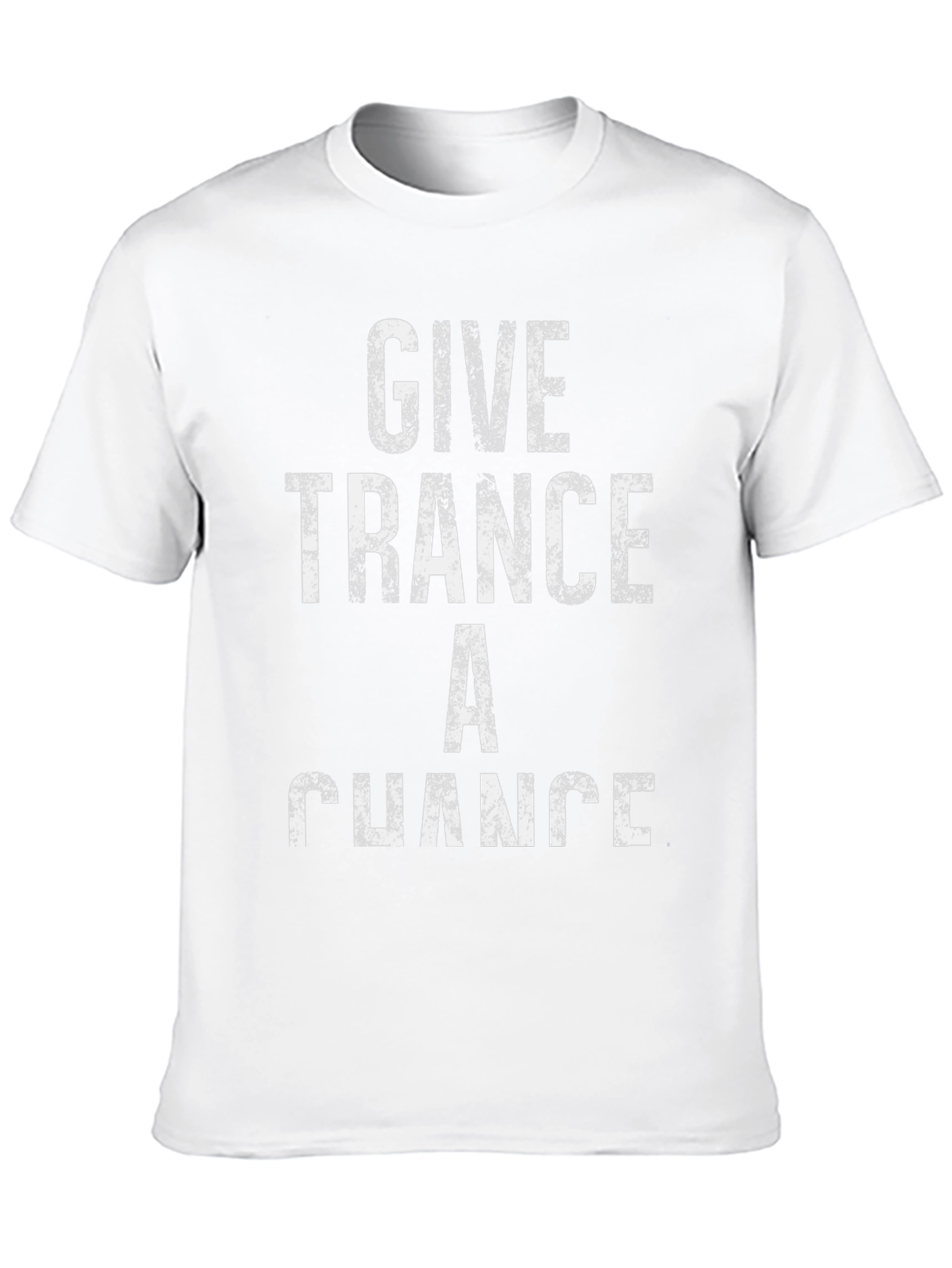 Give Trance A Chance Mens Black Graphic Tee