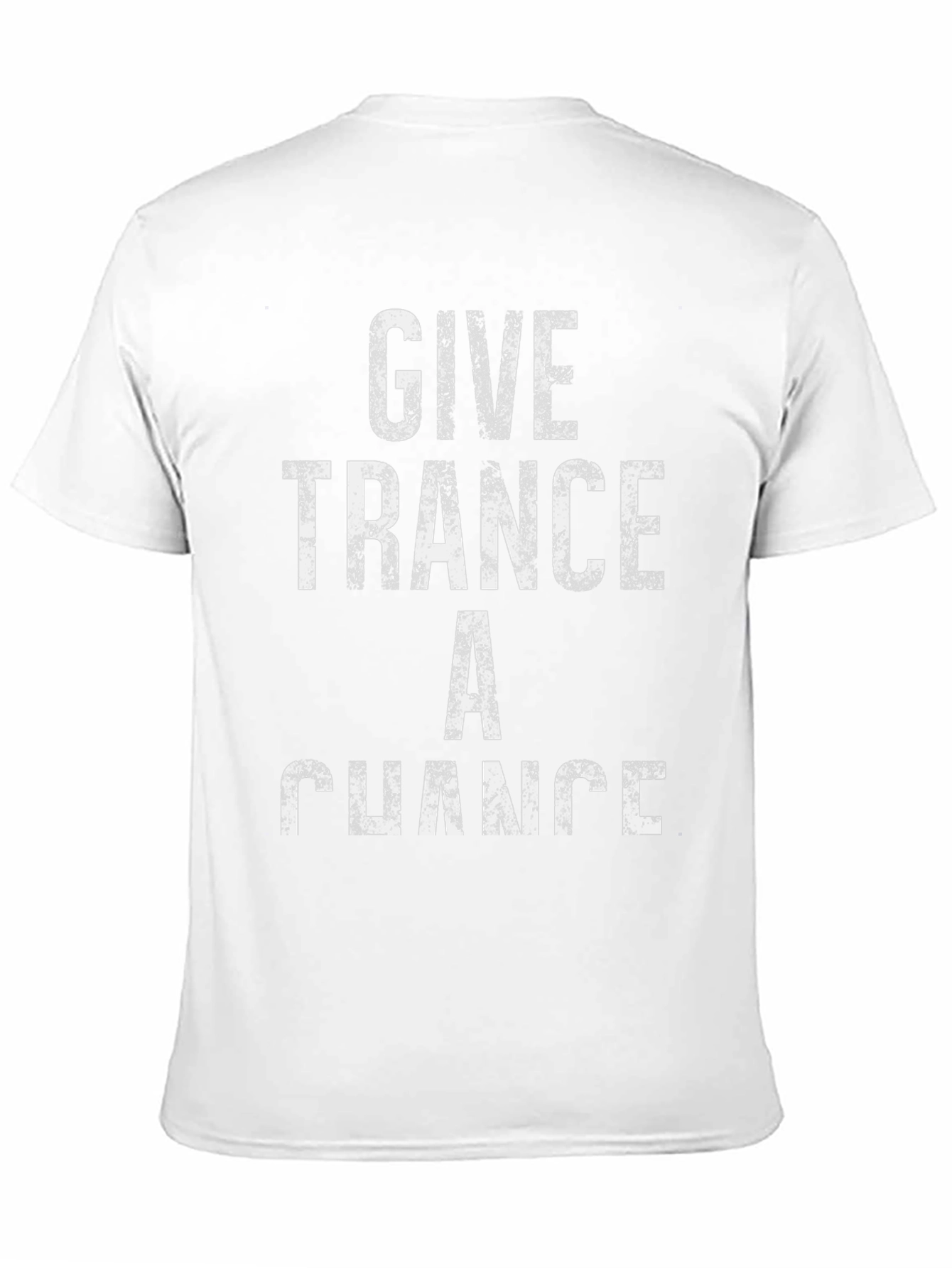 Give Trance A Chance Mens Black Graphic Tee