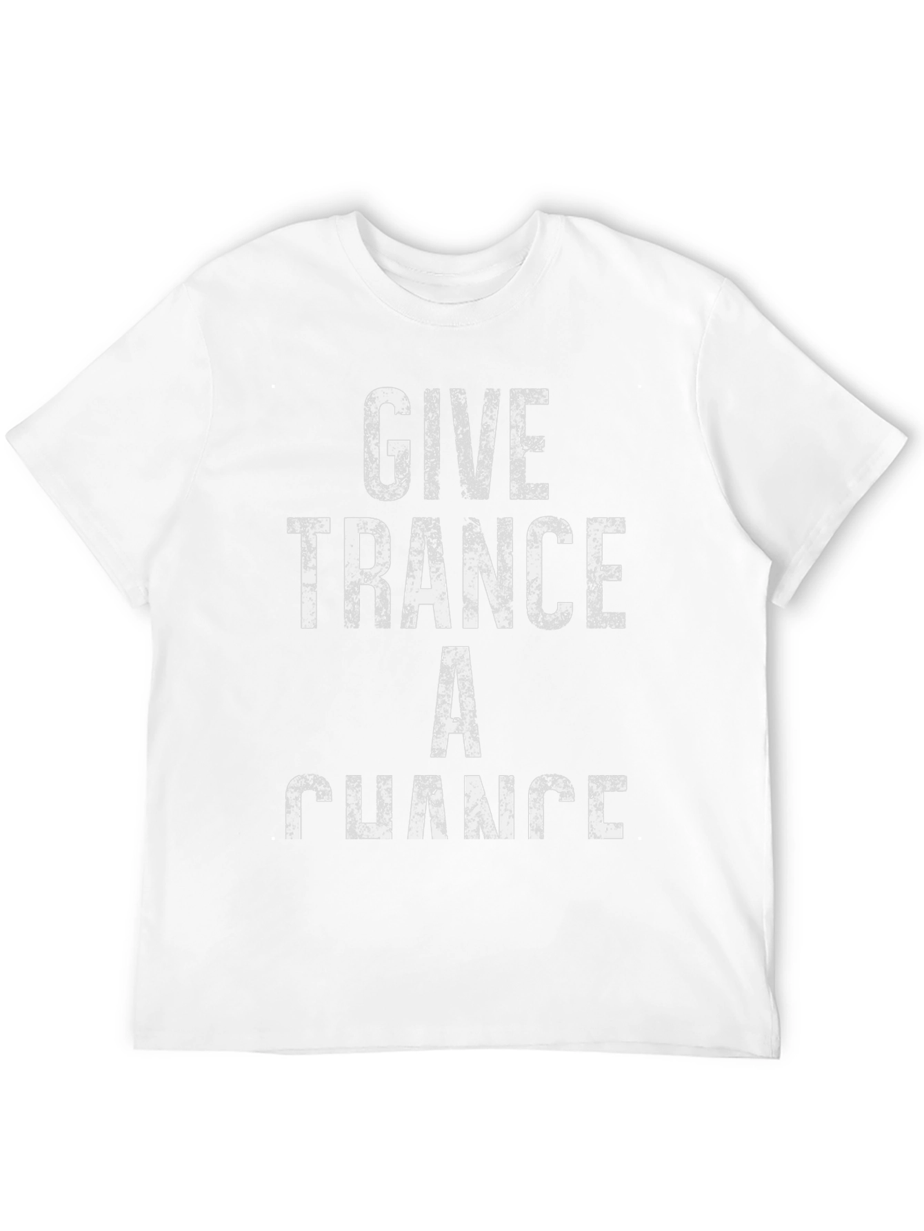 Give Trance A Chance Mens Black Graphic Tee