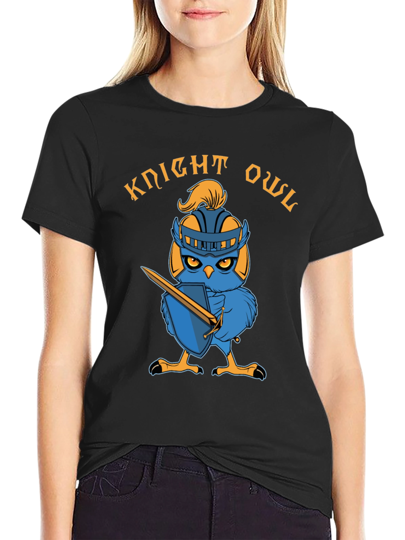 Knight Owl Graphic T-Shirt - Cotton Tee
