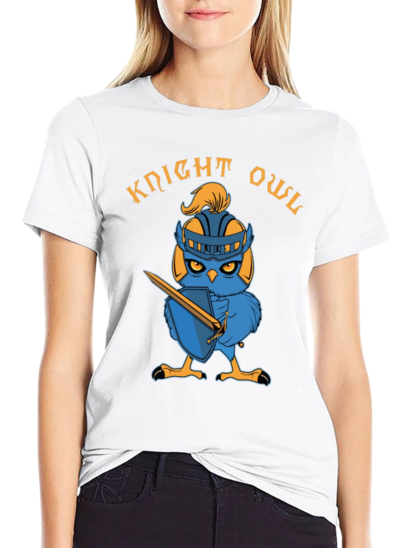 Knight Owl Graphic T-Shirt - Cotton Tee