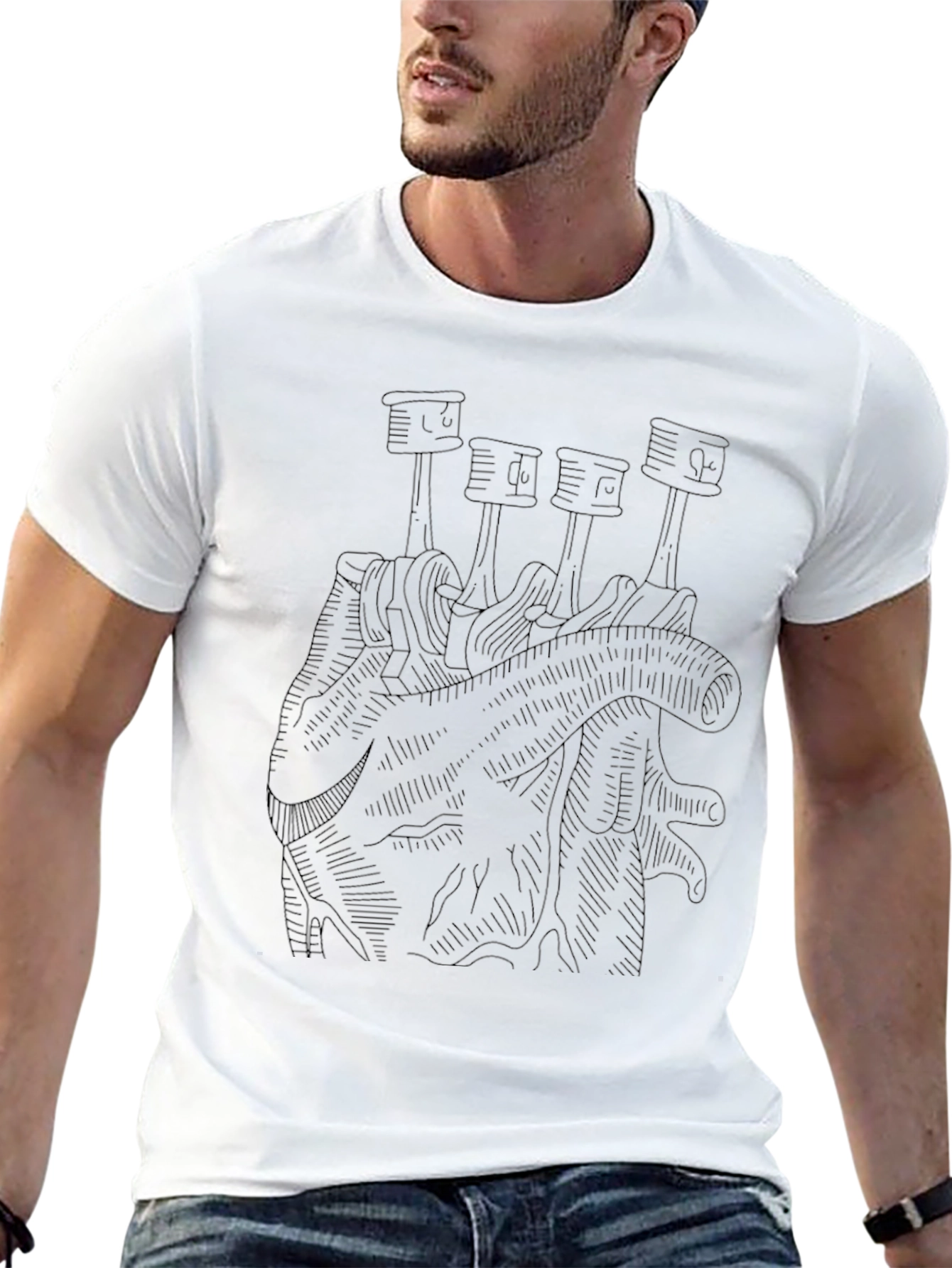 Piston Heart T-Shirt - Graphic Tee