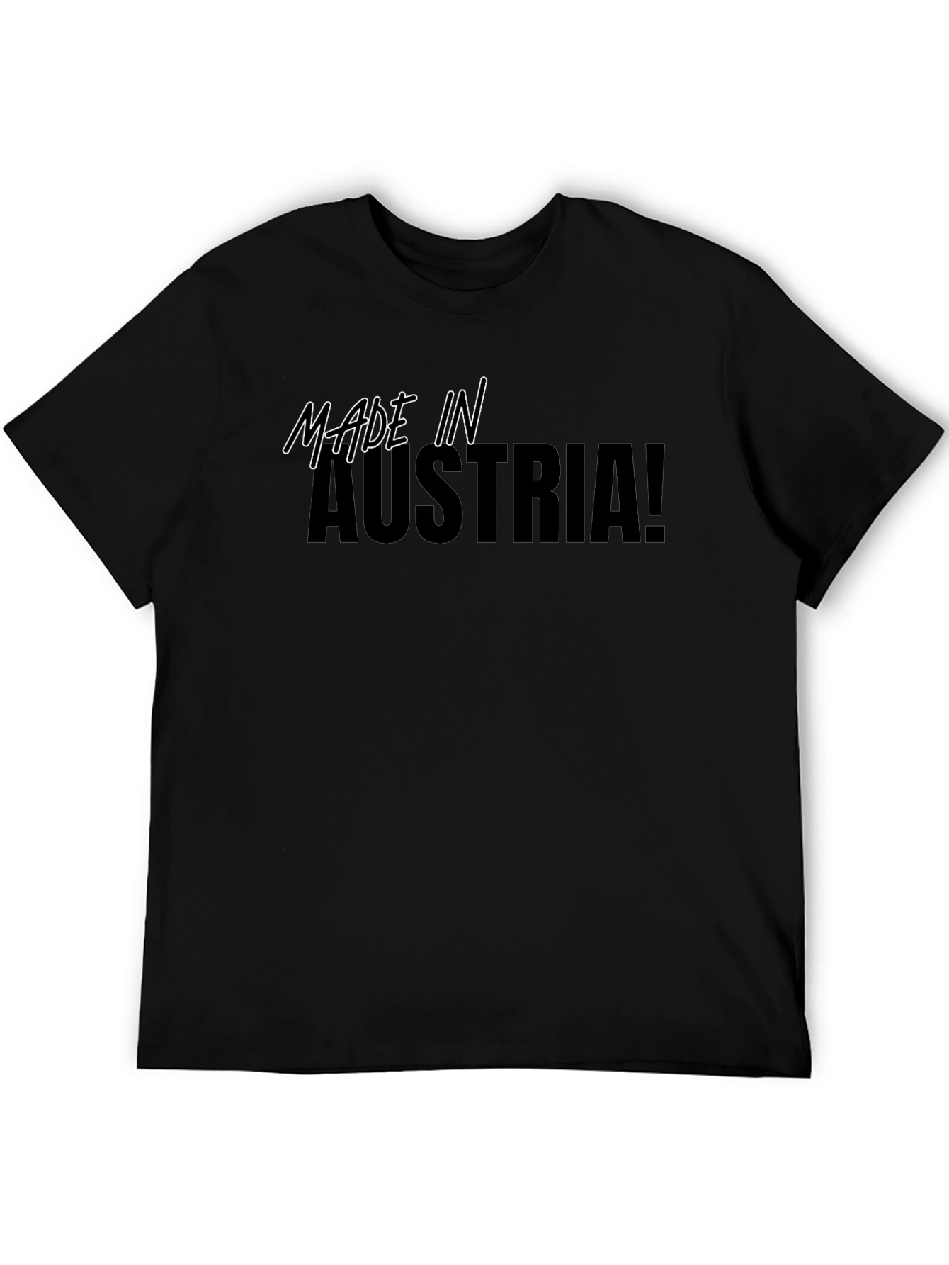 Made in Austria T-Shirt - Black Graphic Tee
