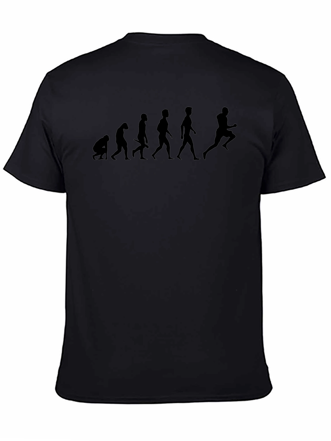 Evolution of Running Graphic Tee - Black