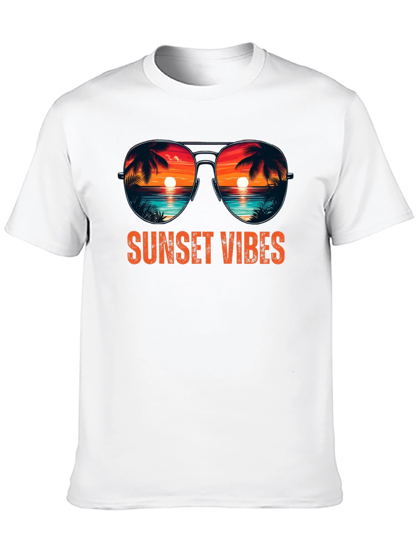 Sunset Vibes Graphic Tee - Coastal Summer Shirt