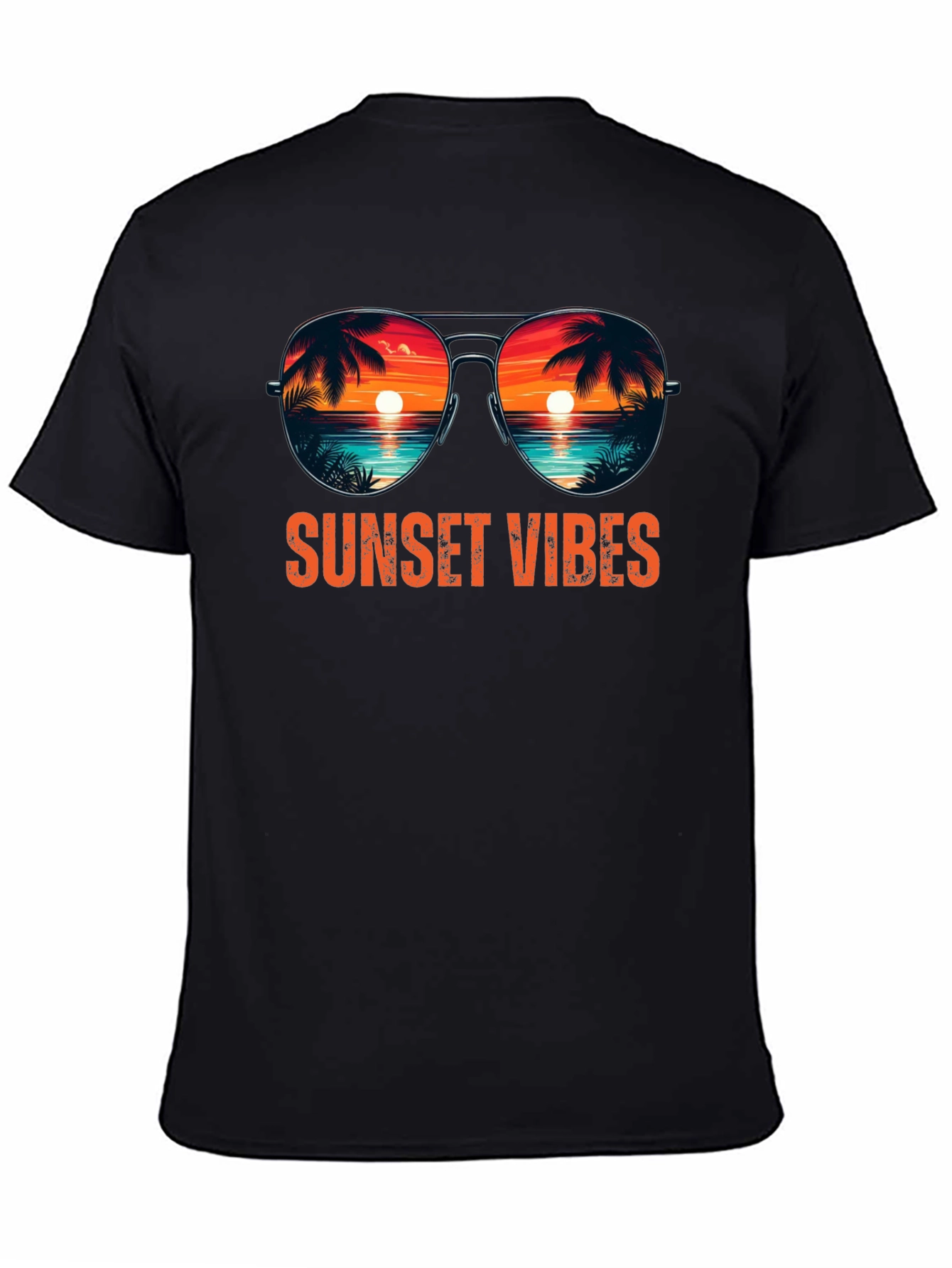 Sunset Vibes Graphic Tee - Coastal Summer Shirt