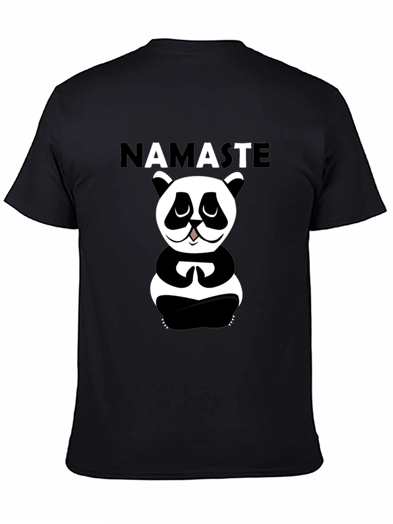 Namaste Panda Black T-Shirt