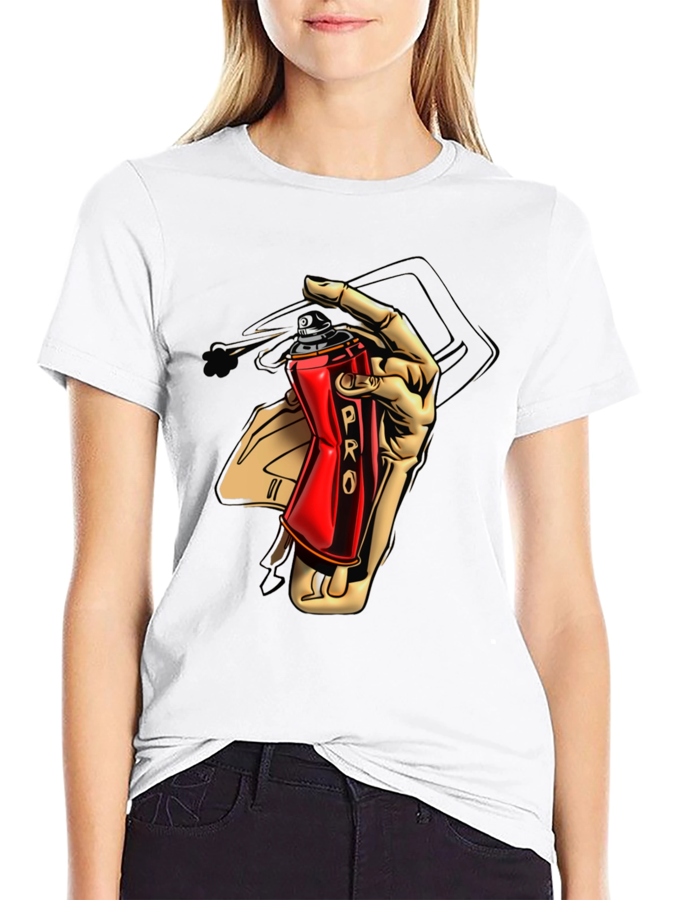 Cool Graffiti Artist Black T-Shirt