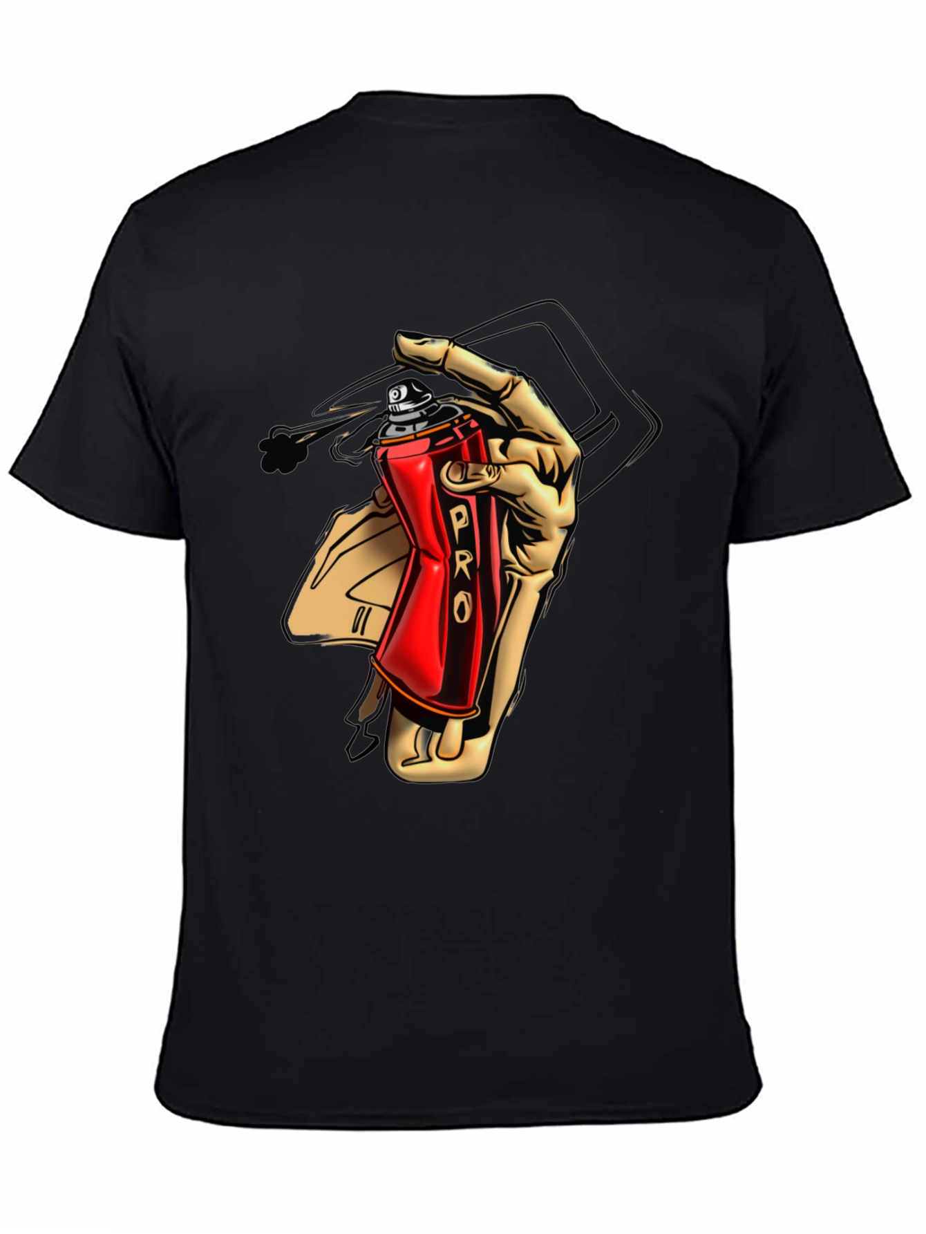 Cool Graffiti Artist Black T-Shirt