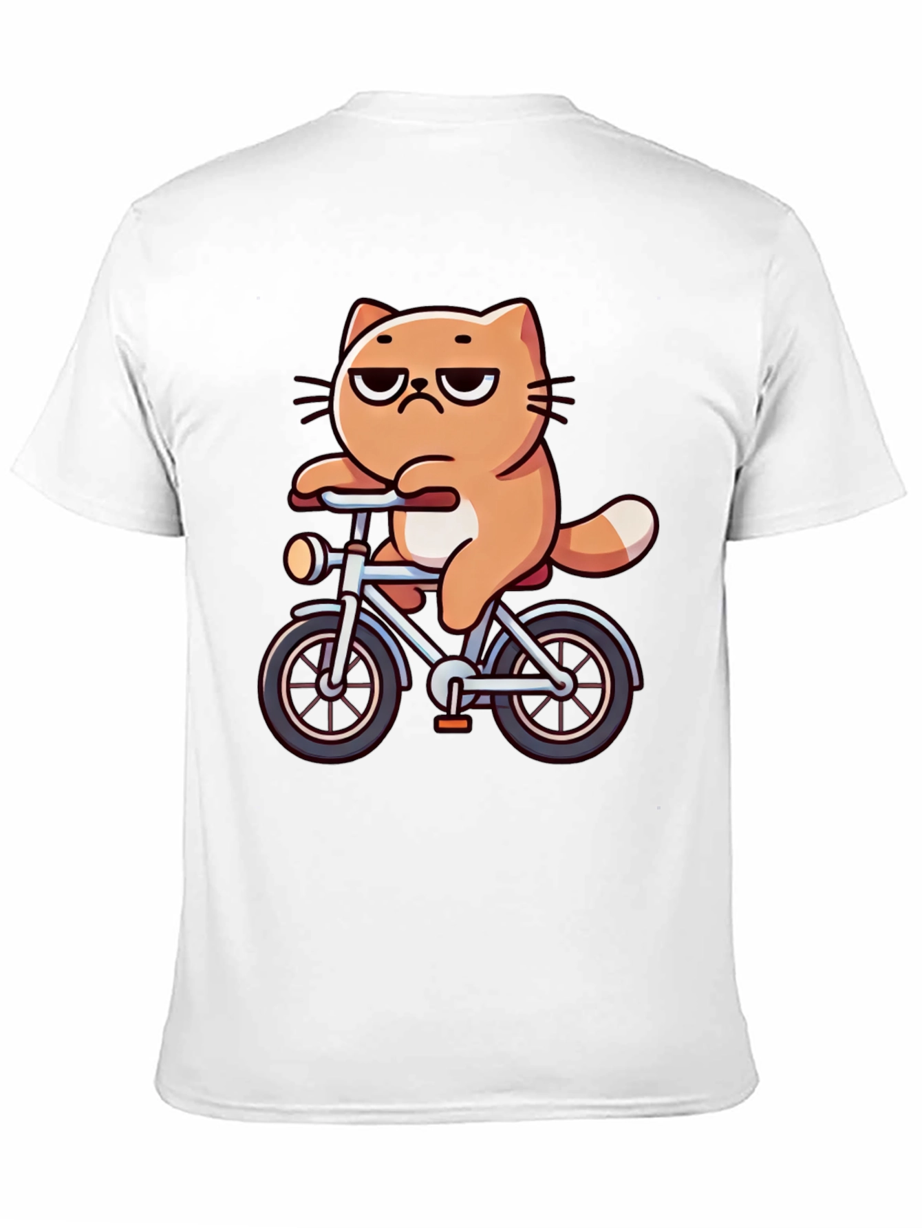 Cat on Bike T-Shirt - Funny Graphic Tee