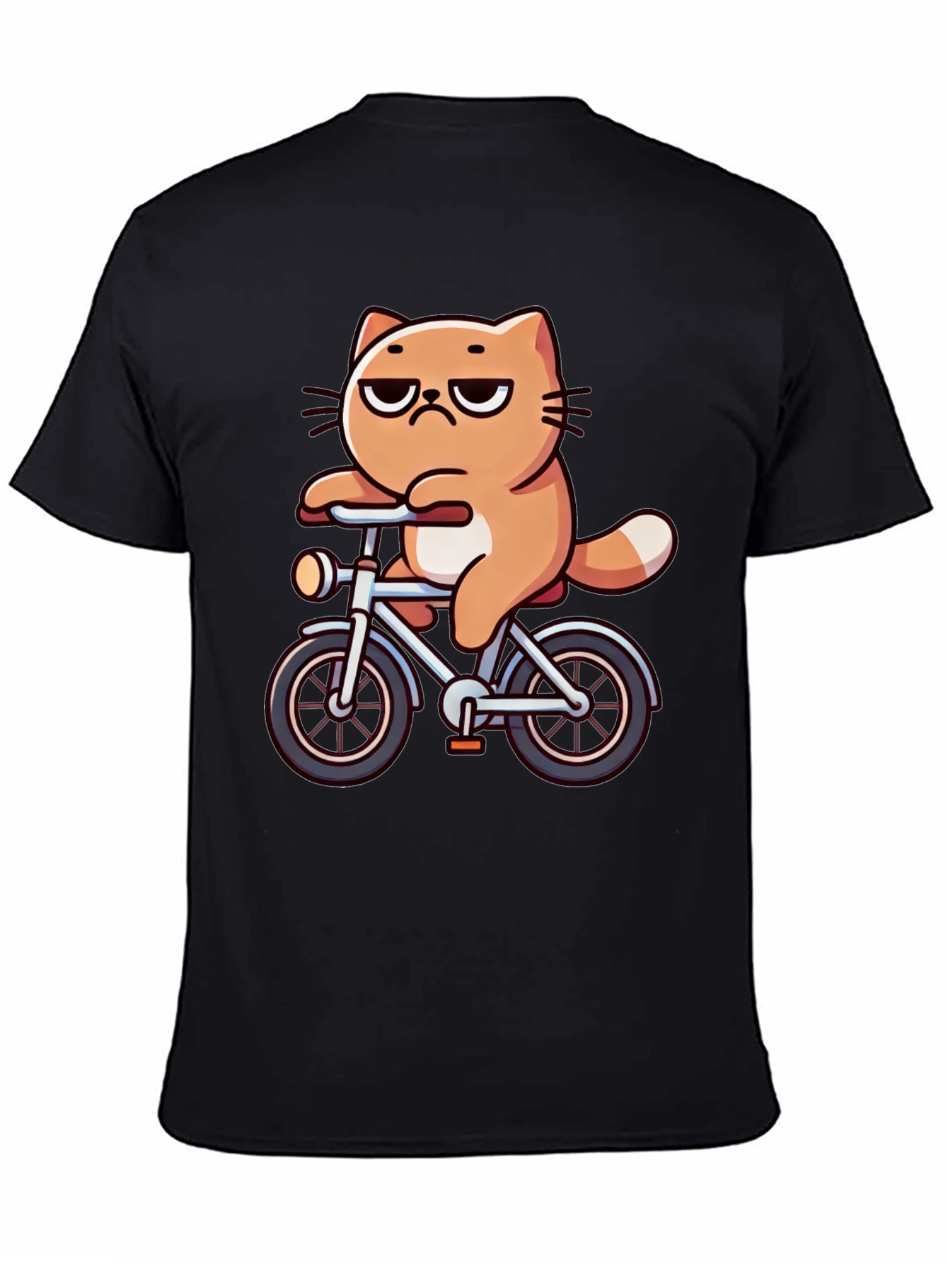 Cat on Bike T-Shirt - Funny Graphic Tee