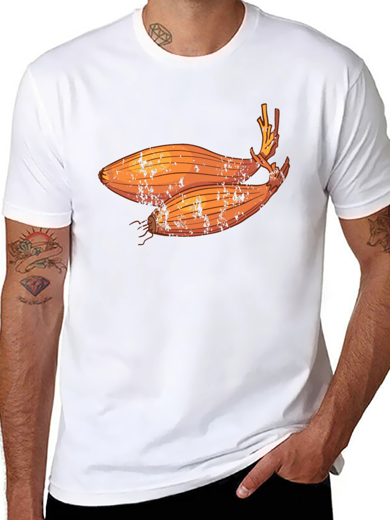 Shallot Graphic T-Shirt - Black Crew Neck Tee