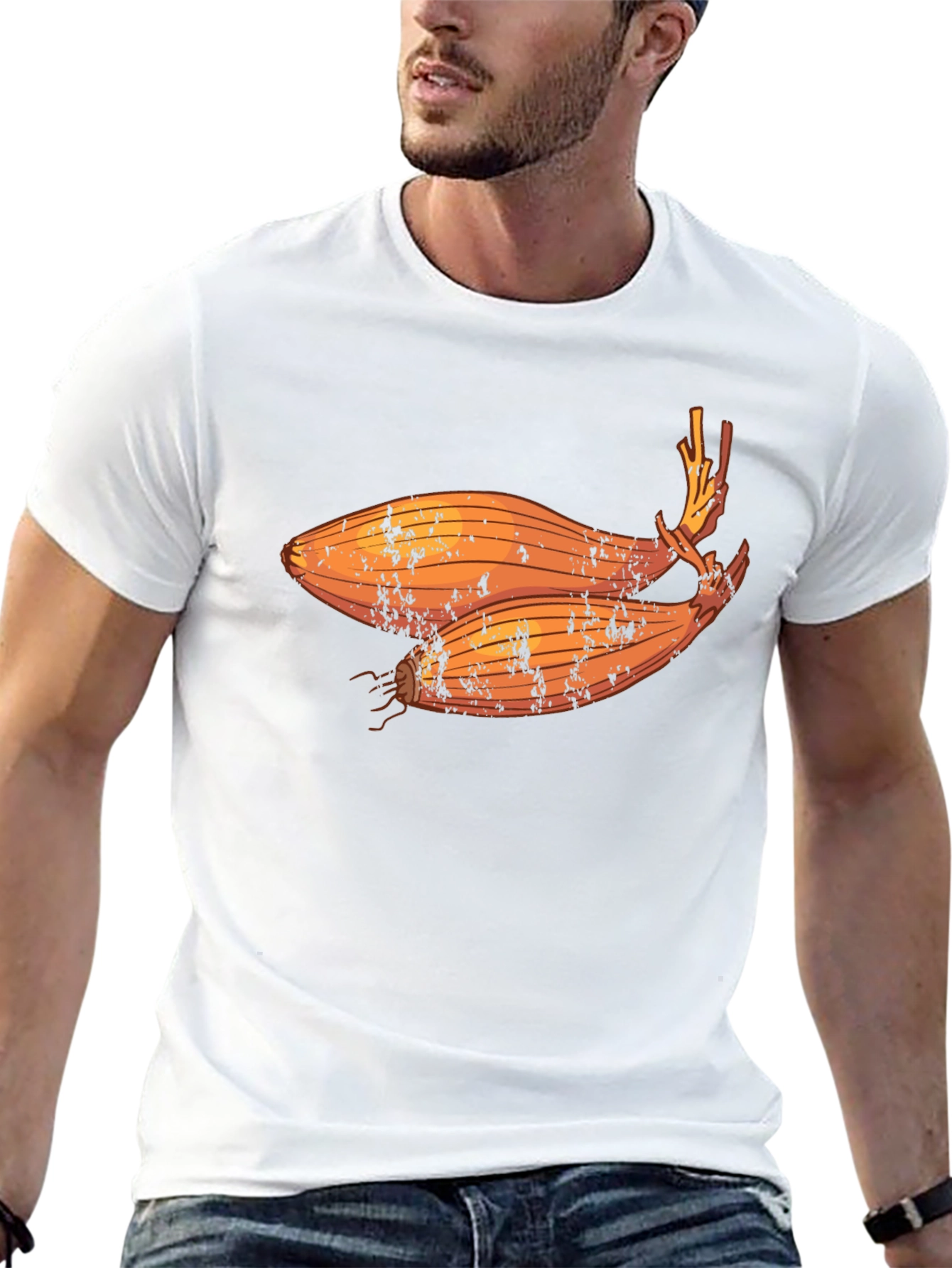 Shallot Graphic T-Shirt - Black Crew Neck Tee
