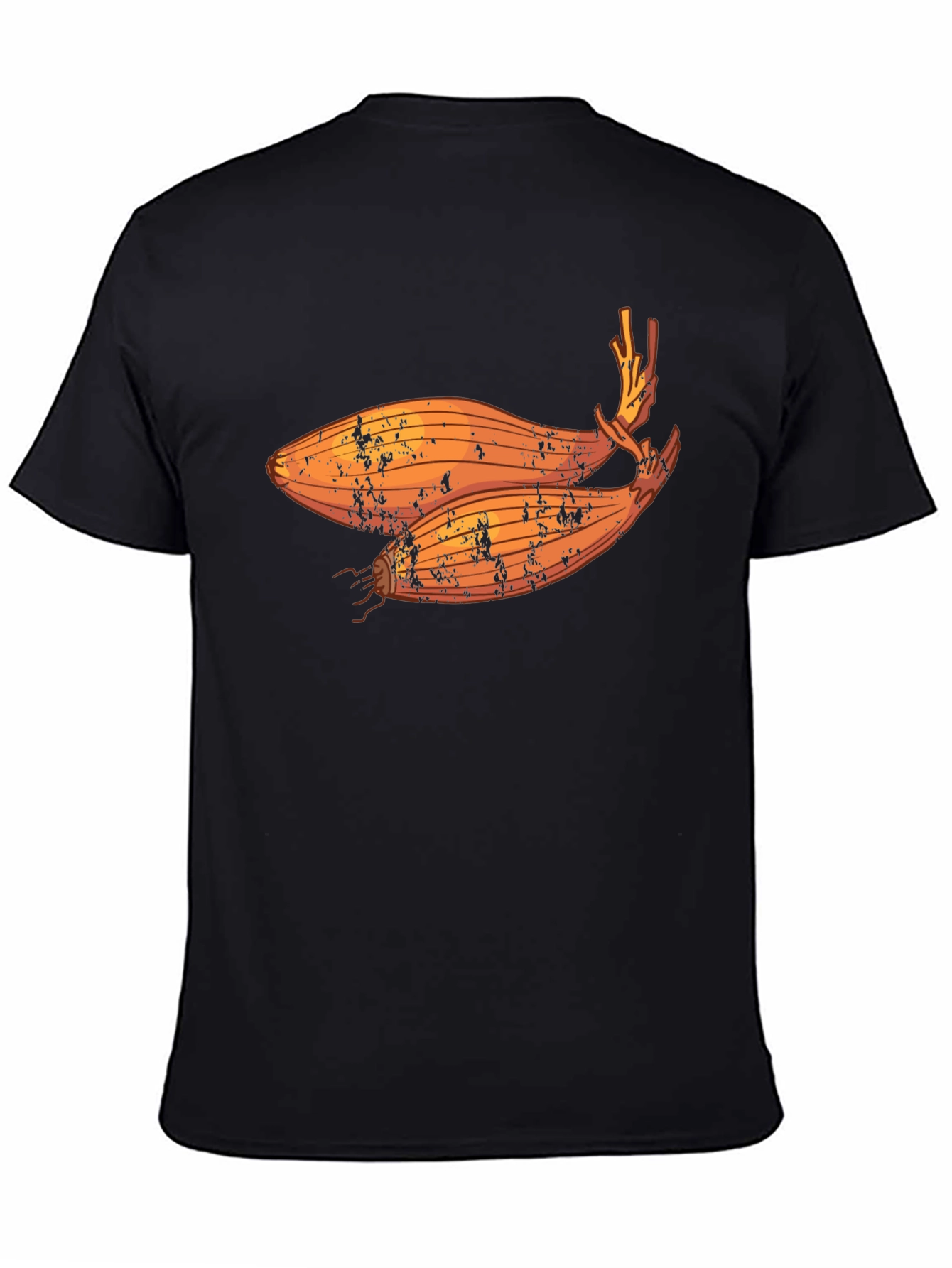 Shallot Graphic T-Shirt - Black Crew Neck Tee
