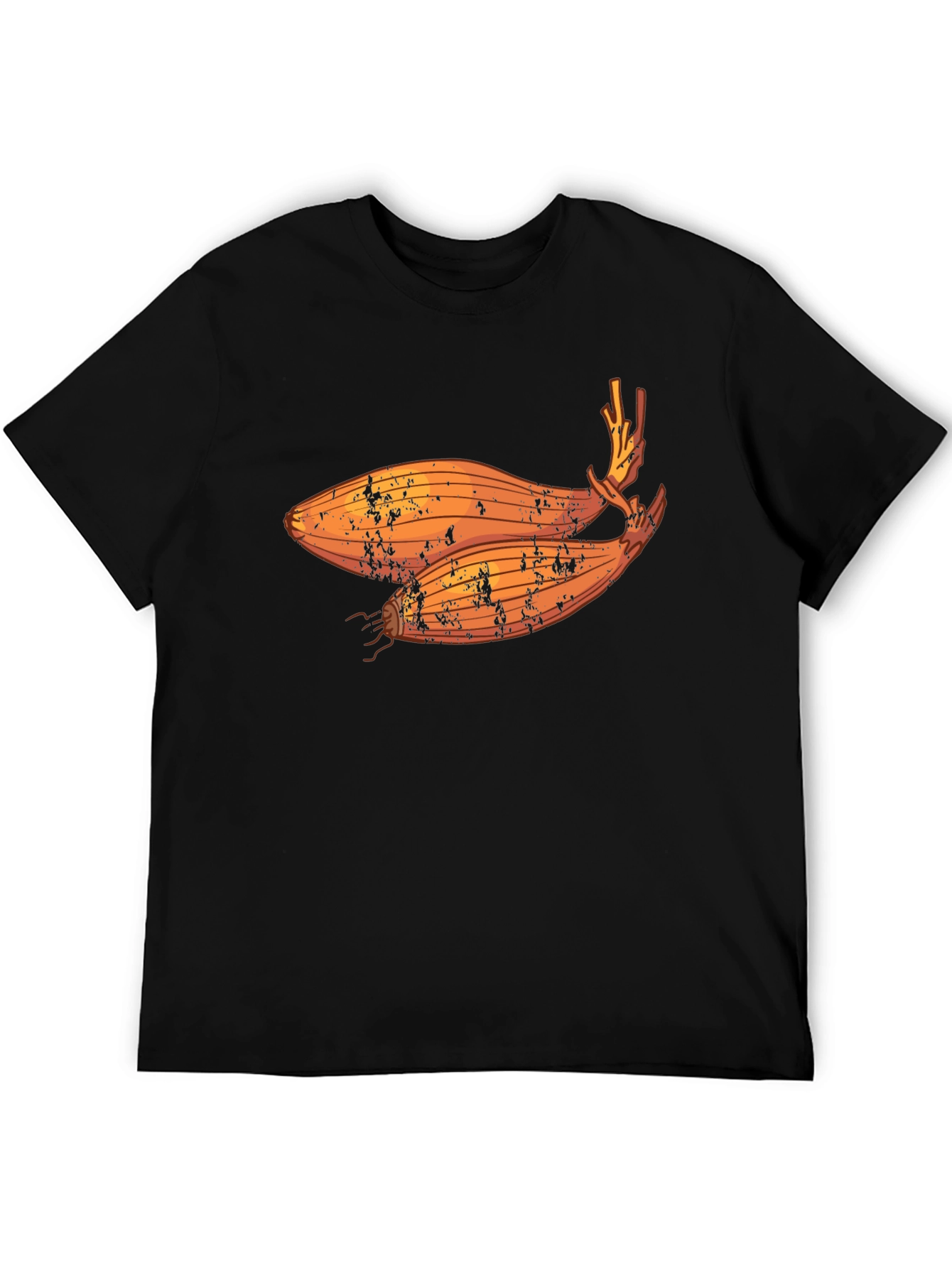 Shallot Graphic T-Shirt - Black Crew Neck Tee