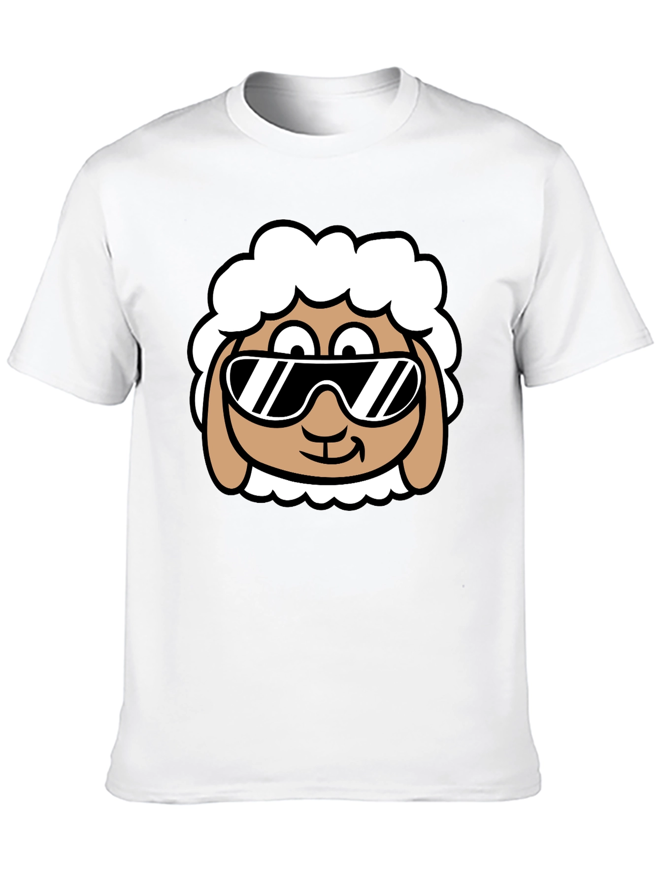 Cool Sheep T-Shirt - Black Graphic Tee