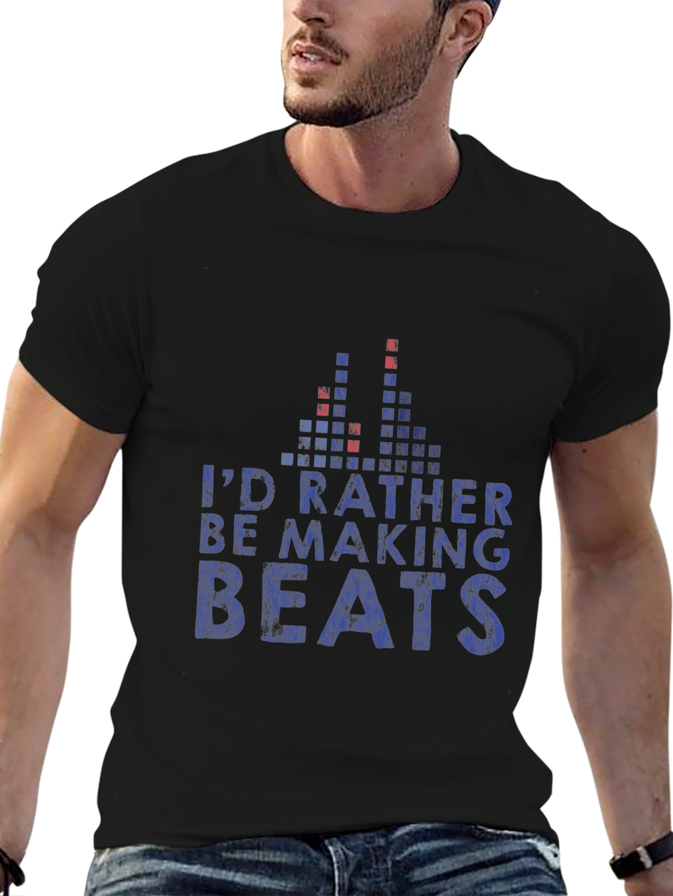 Id Rather Be Making Beats Graphic T-Shirt